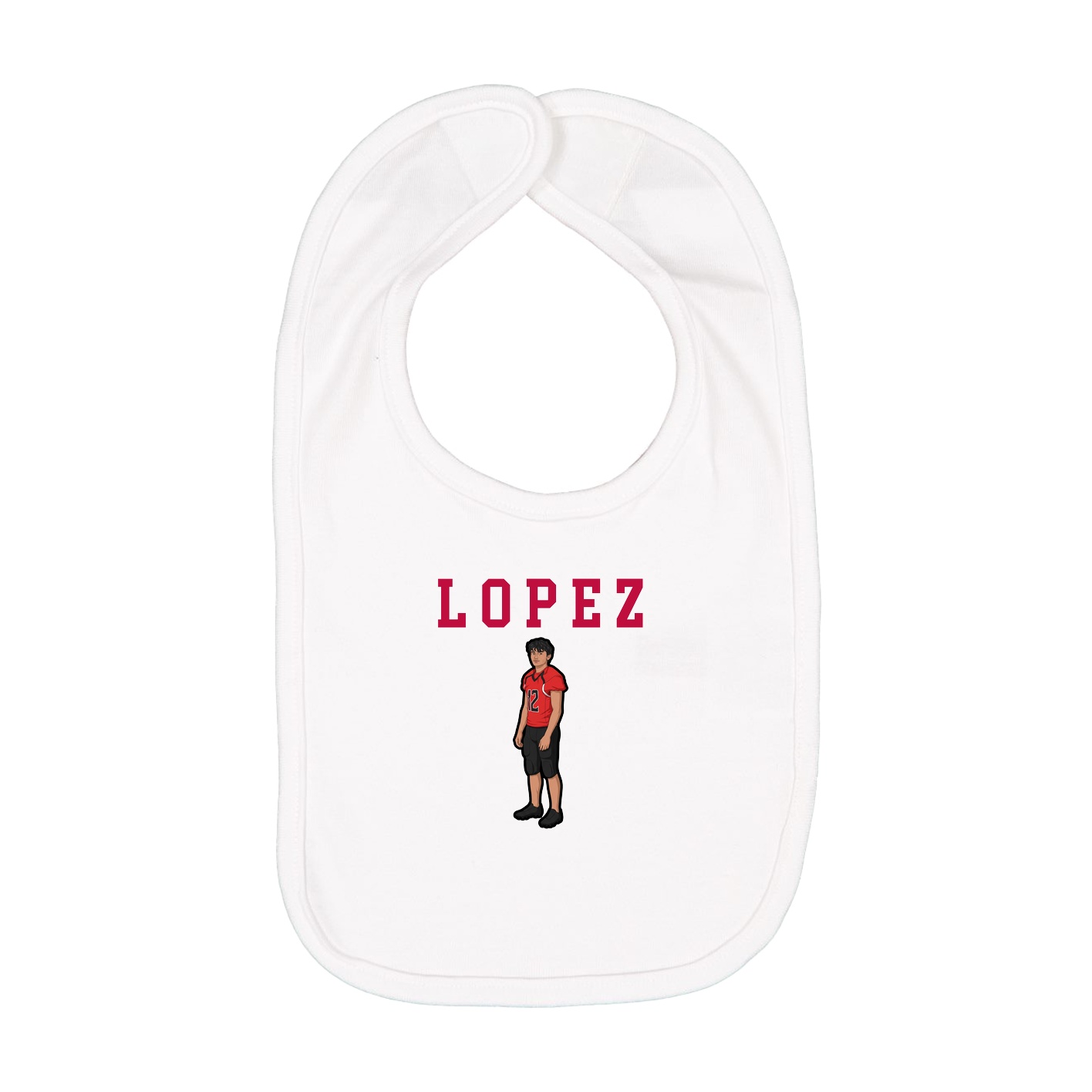 Infant Bib — Shirsey in White