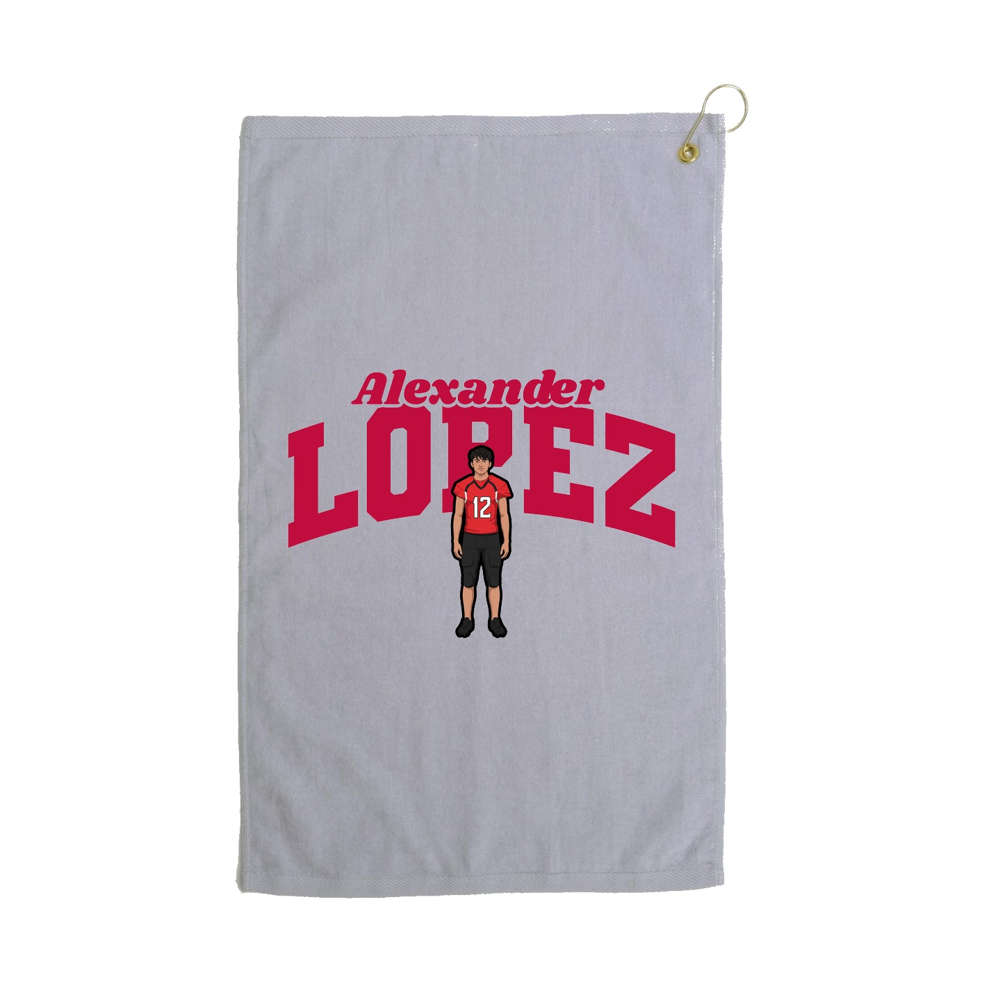 Golf Towel — Signature Arch in Grey