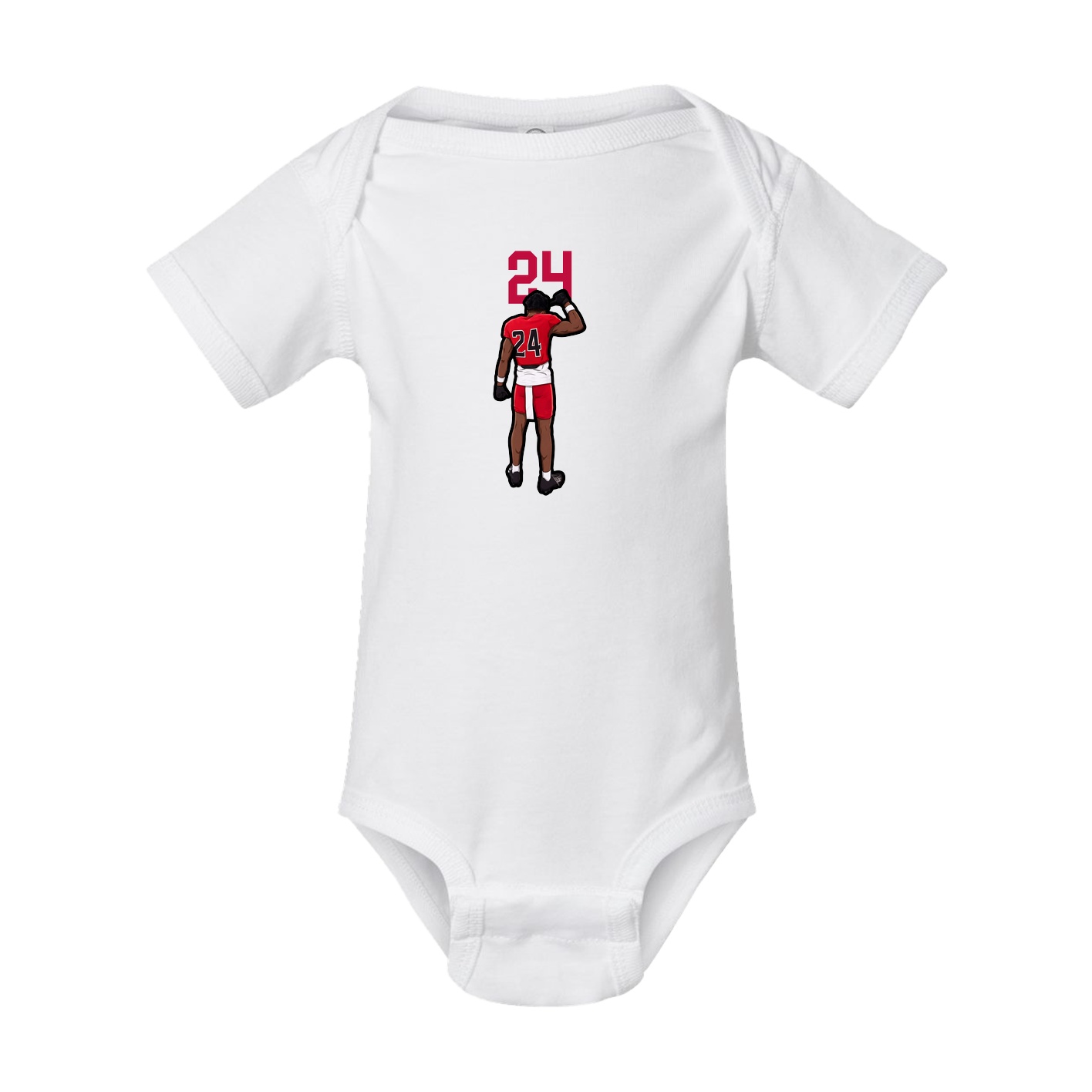 Baby Onesie — Number Top in White