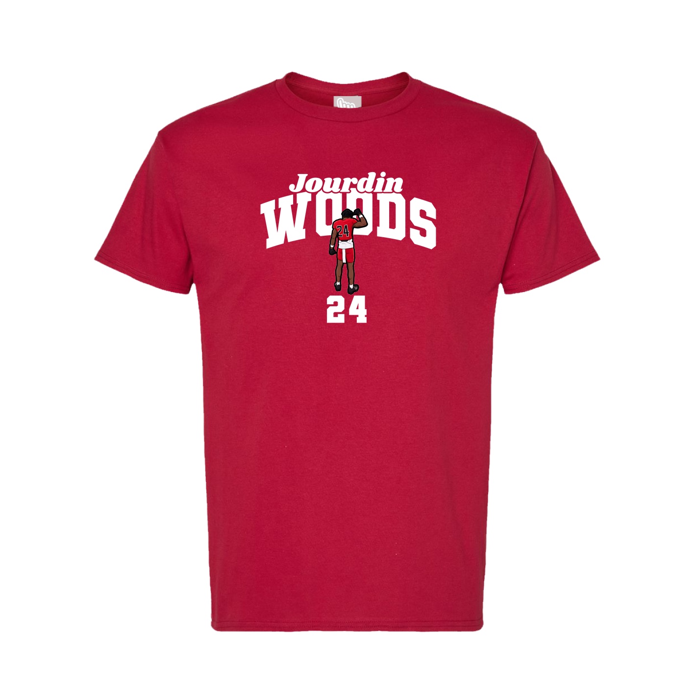 Tee — Signature Arch in Crimson