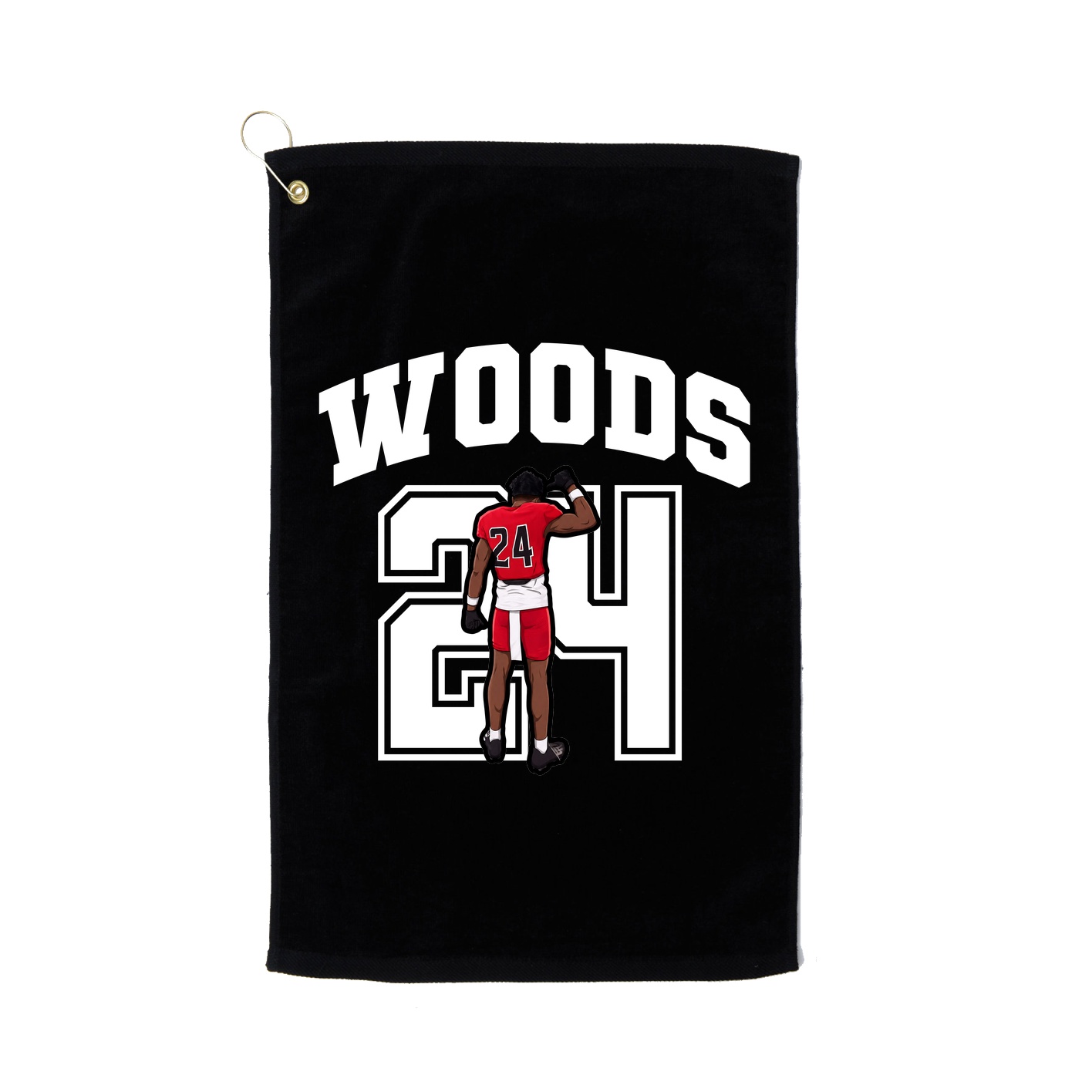 Golf Towel — Number in Black