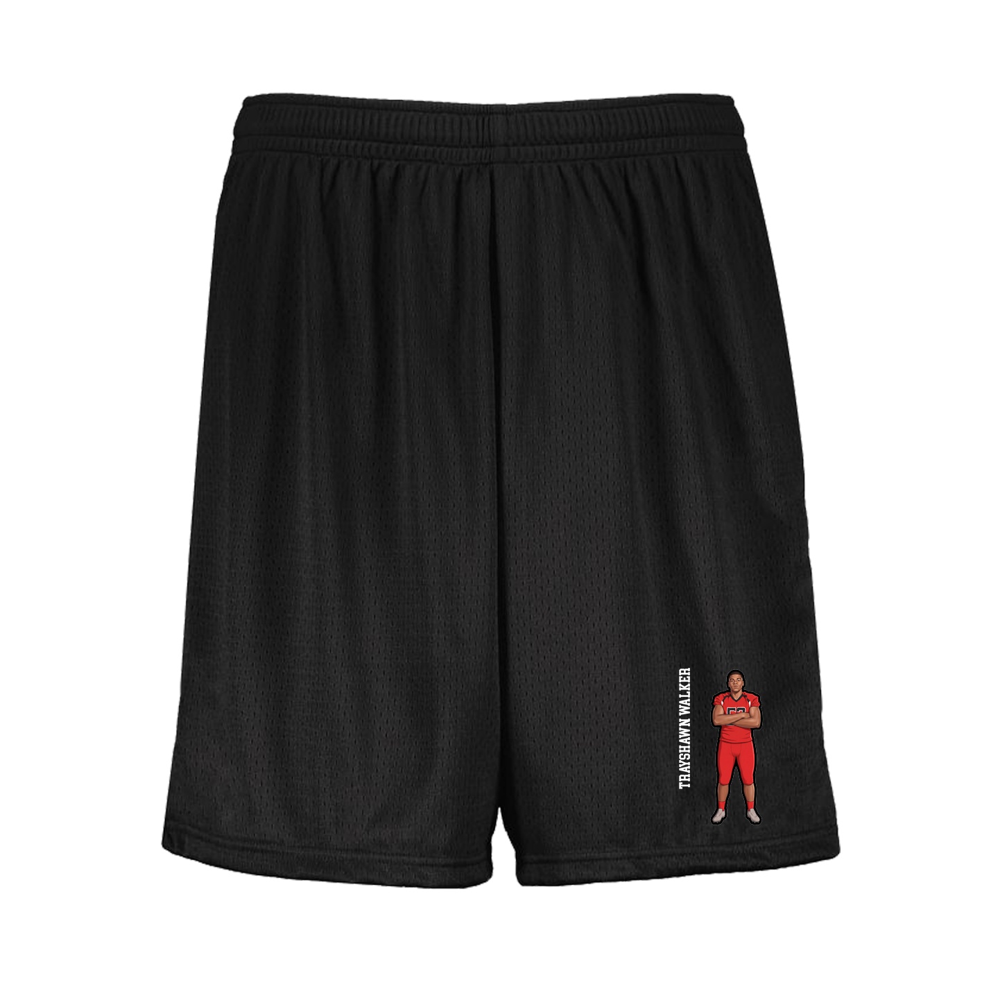 Shorts — Name Vertical in Black