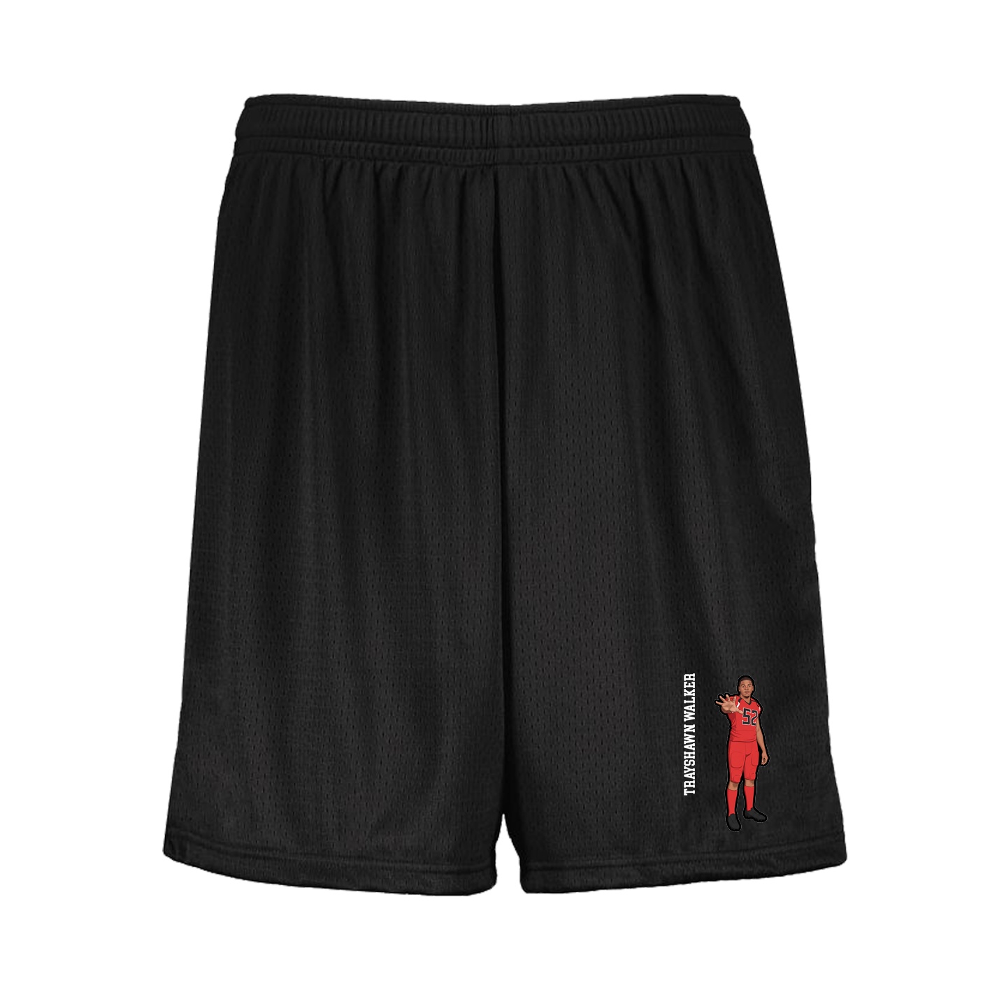 Shorts — Name Vertical in Black
