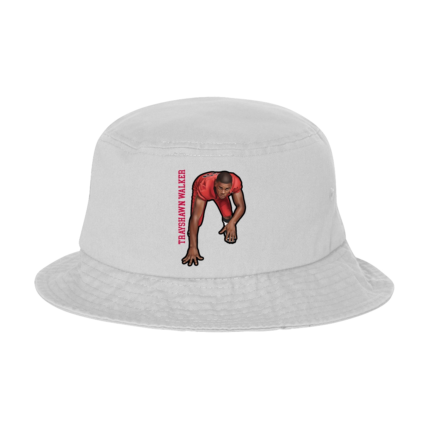 Bucket Cap — Name Vertical in White