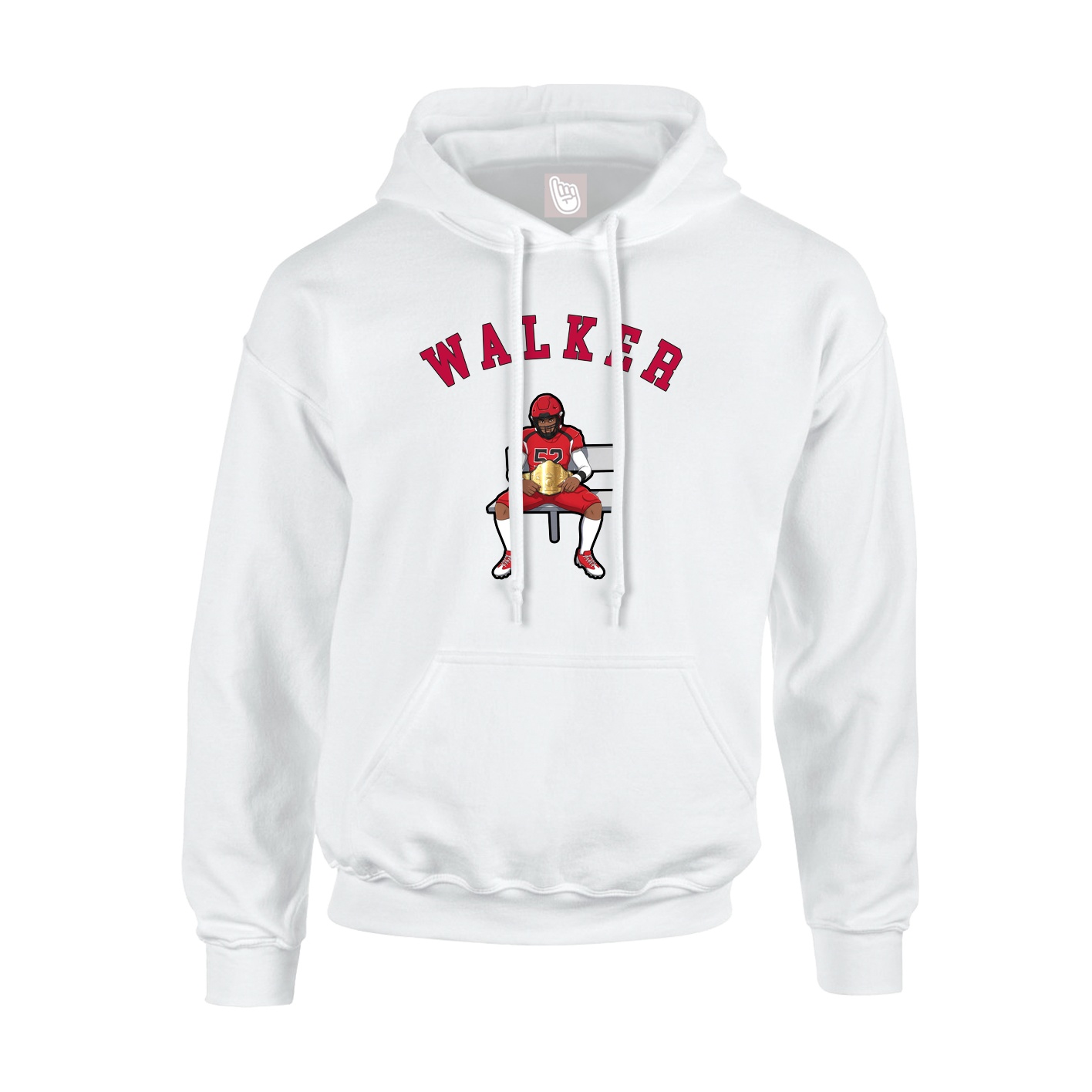 Youth Hoodie — Shirsey Arch in White