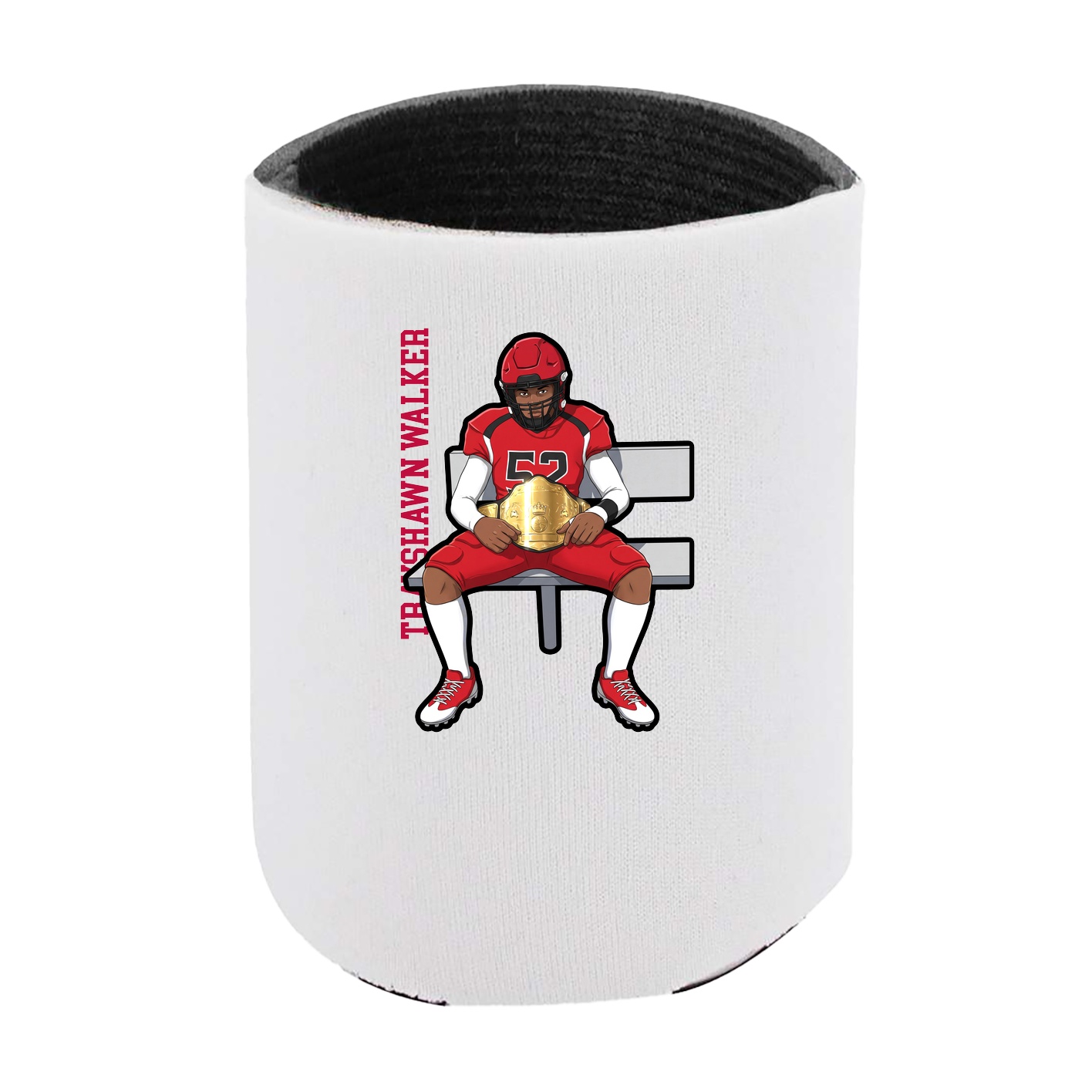 Can Holder — Name Vertical in White