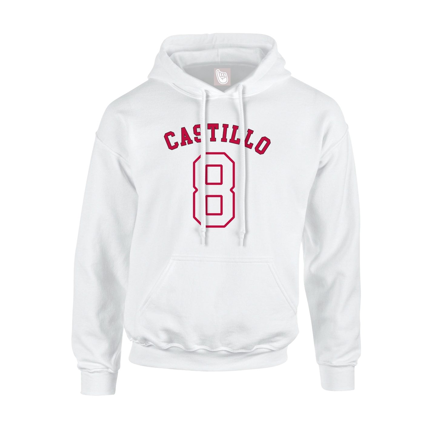Youth Hoodie — Shirsey Arch in White