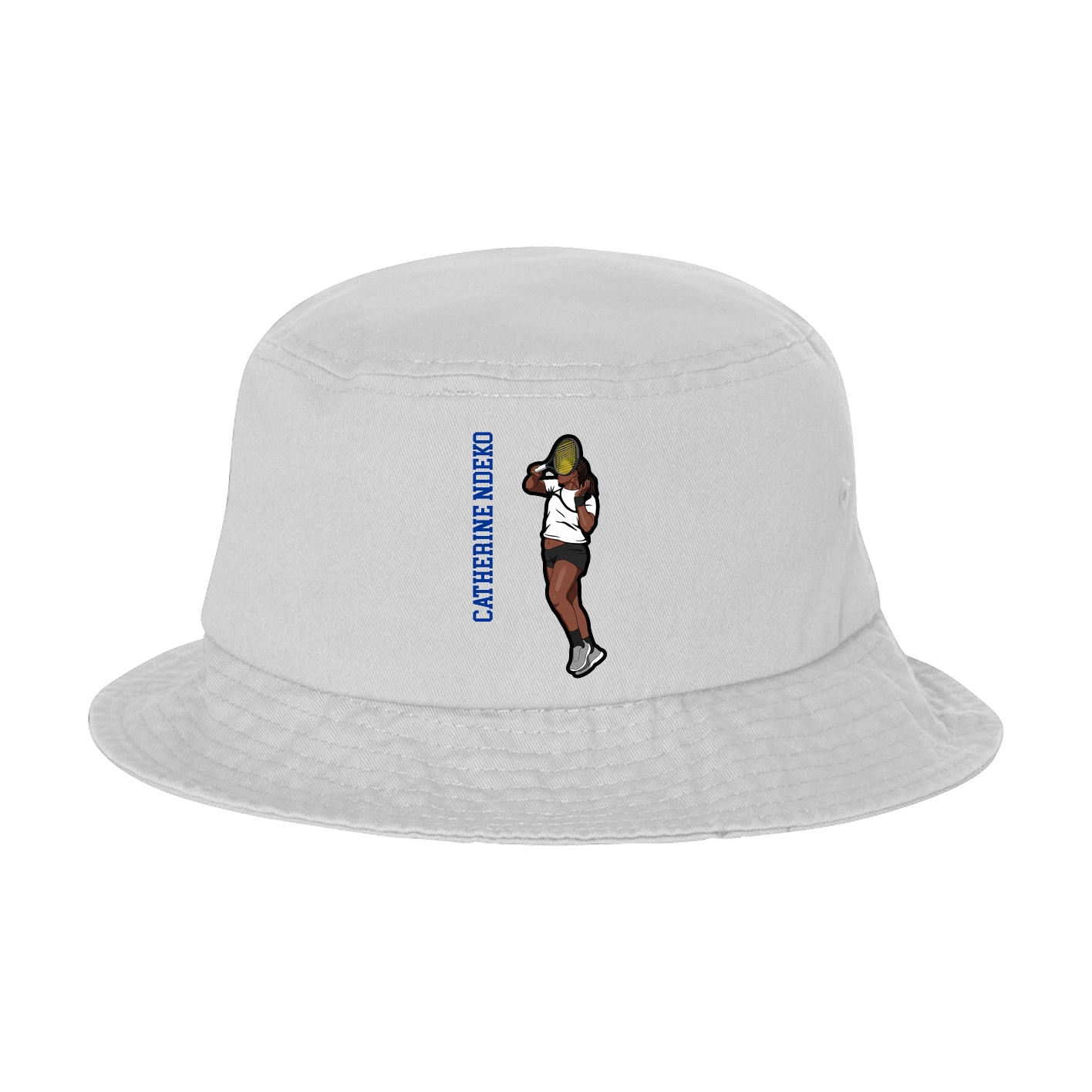 Bucket Cap — Name Vertical in White