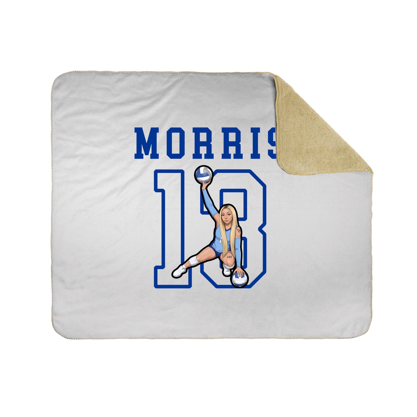 Throw Blanket — Shirsey in White