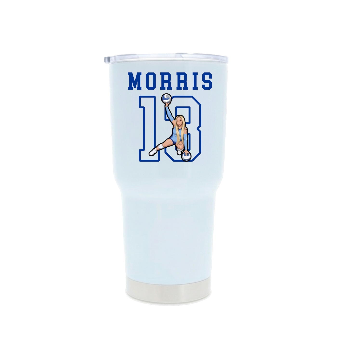 30oz Stainless Steel Tumbler — Shirsey in White