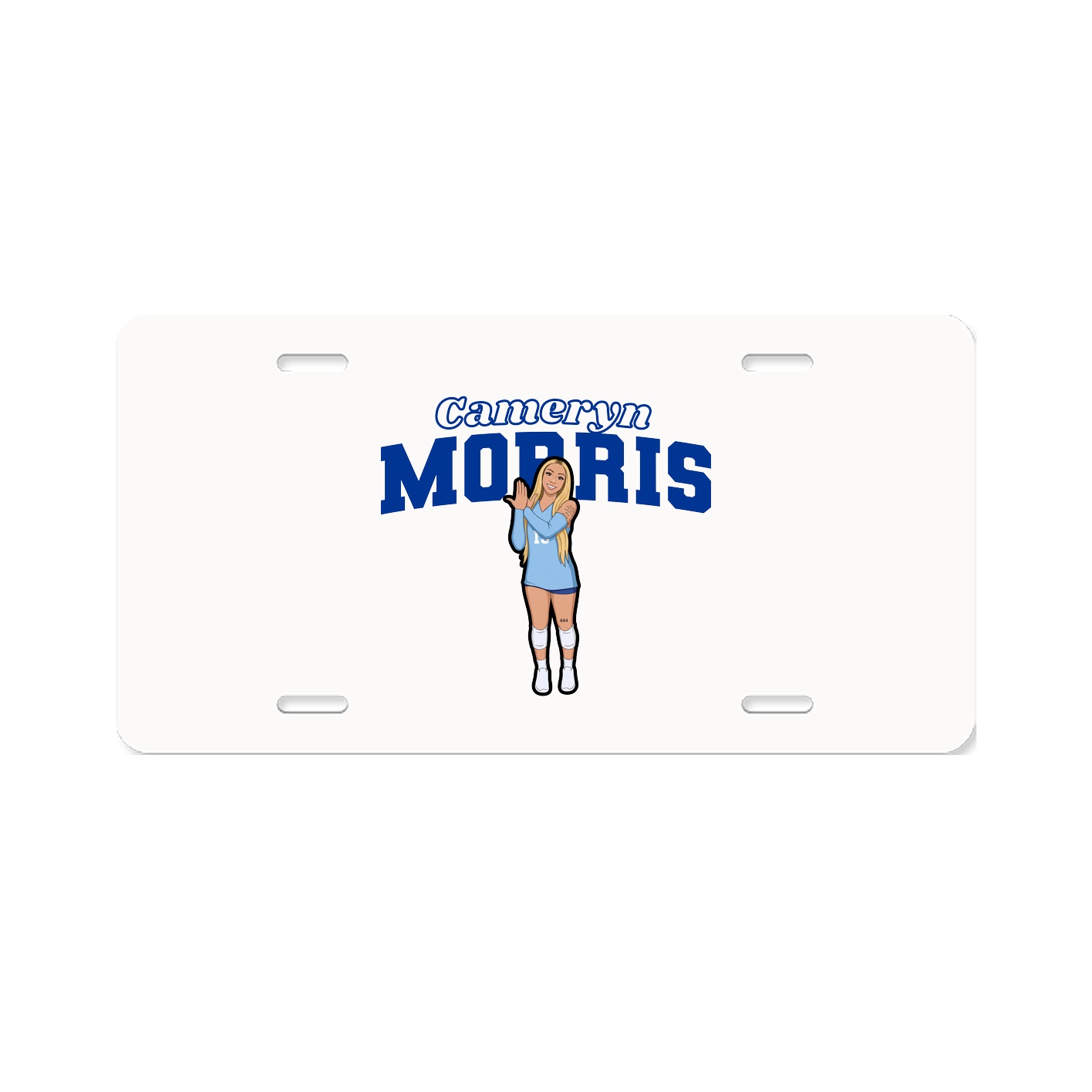 License Plate — Name Arch in Classic