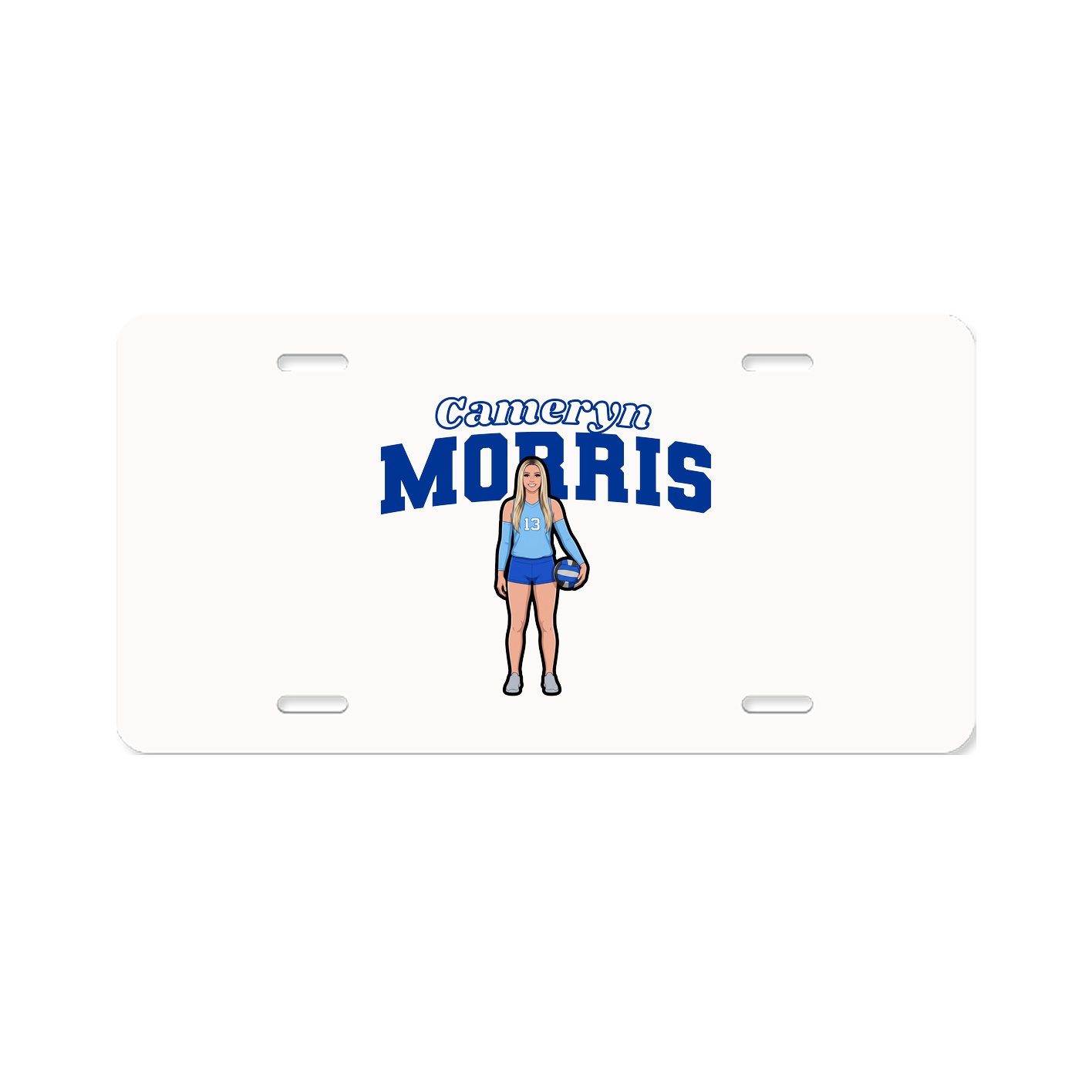 License Plate — Name Arch in Classic