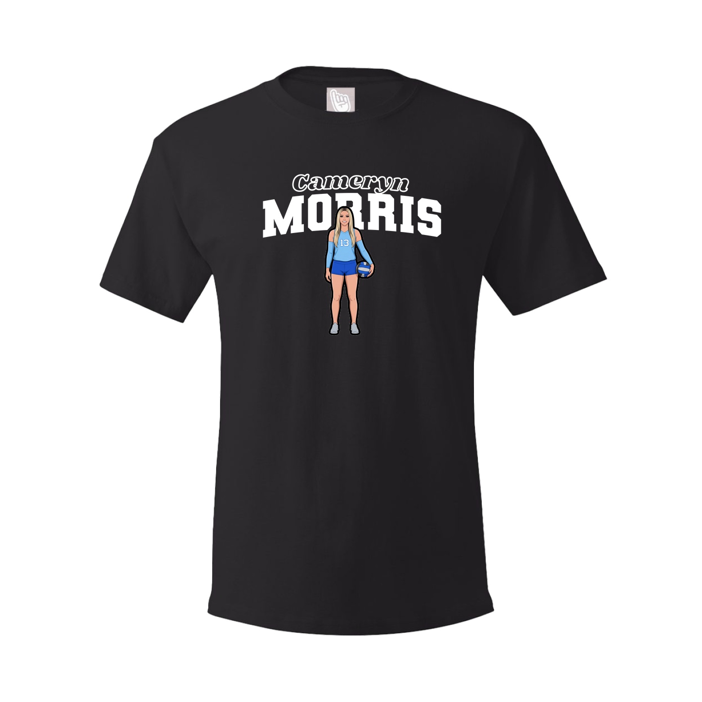 Youth Tee — Name Arch in Black