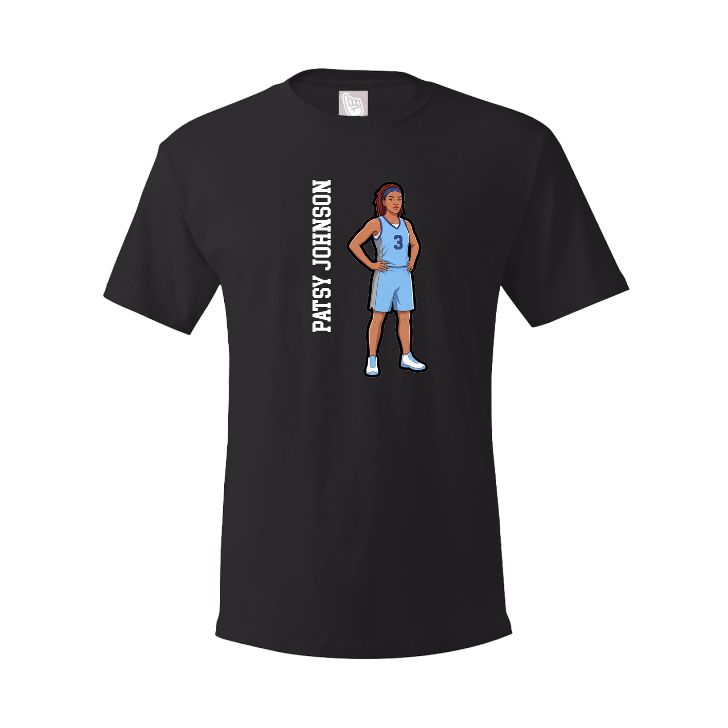 Tee — Name Vertical in Black