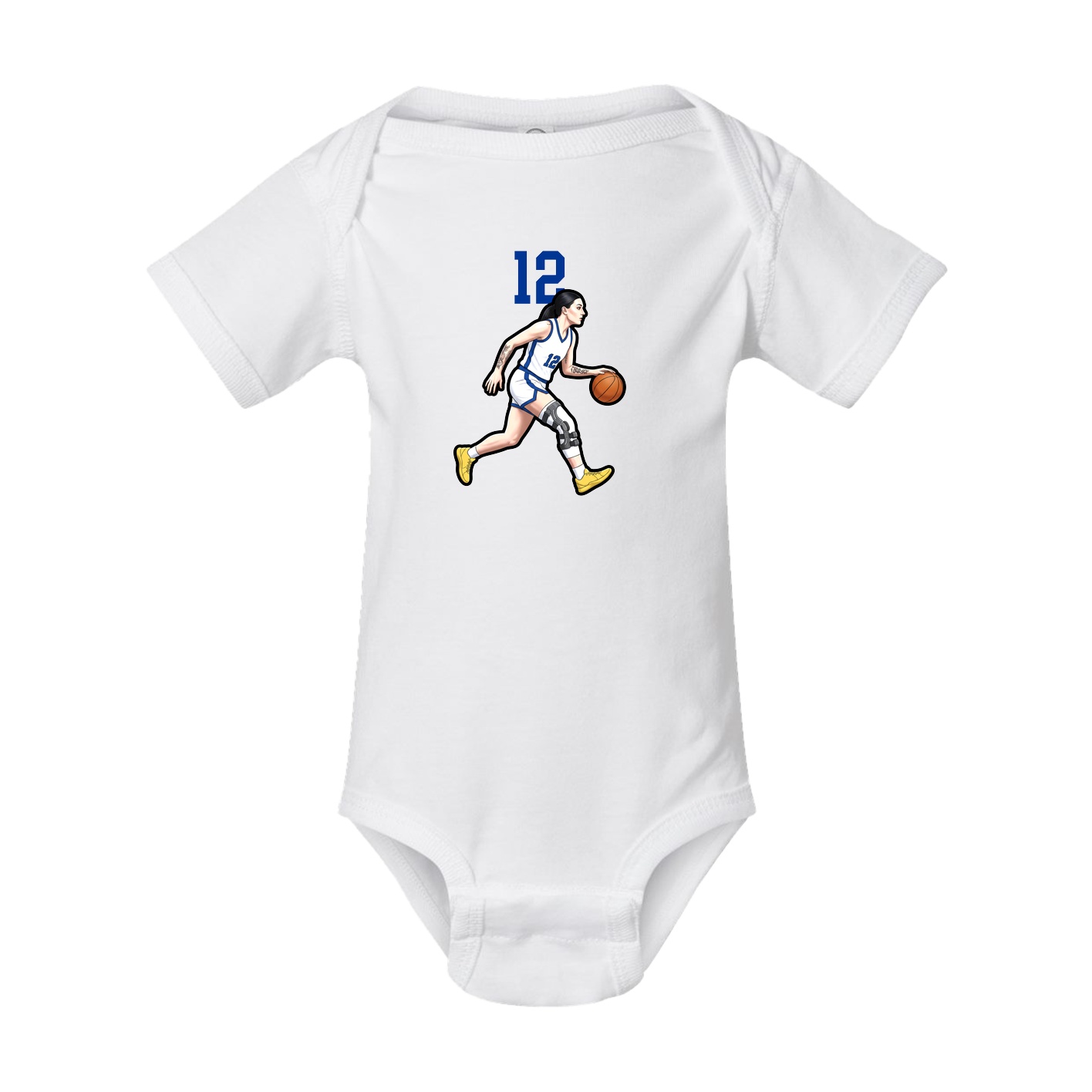 Baby Onesie — Number Top in White