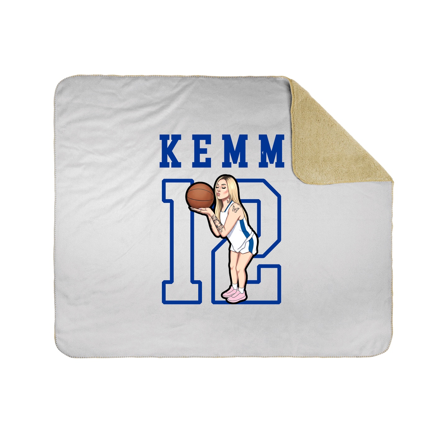 Throw Blanket — Shirsey in White