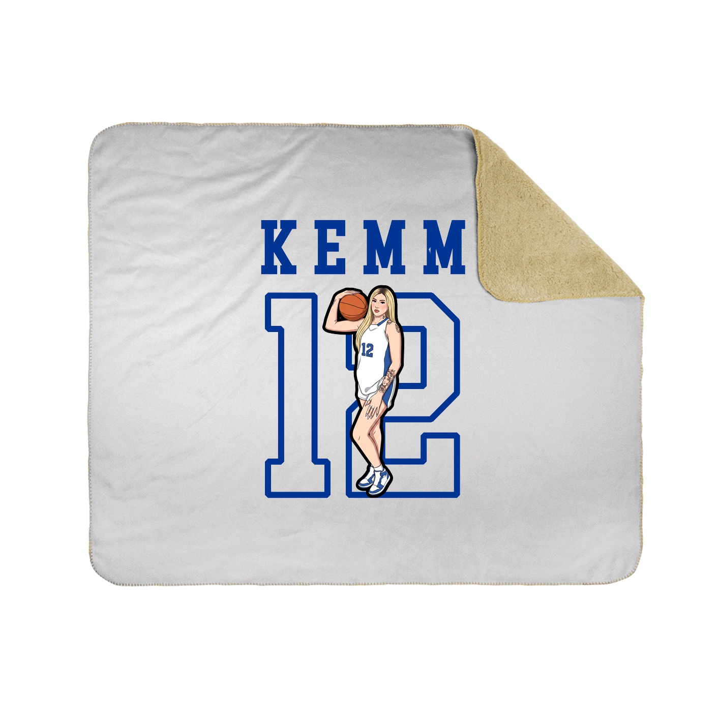 Throw Blanket — Shirsey in White
