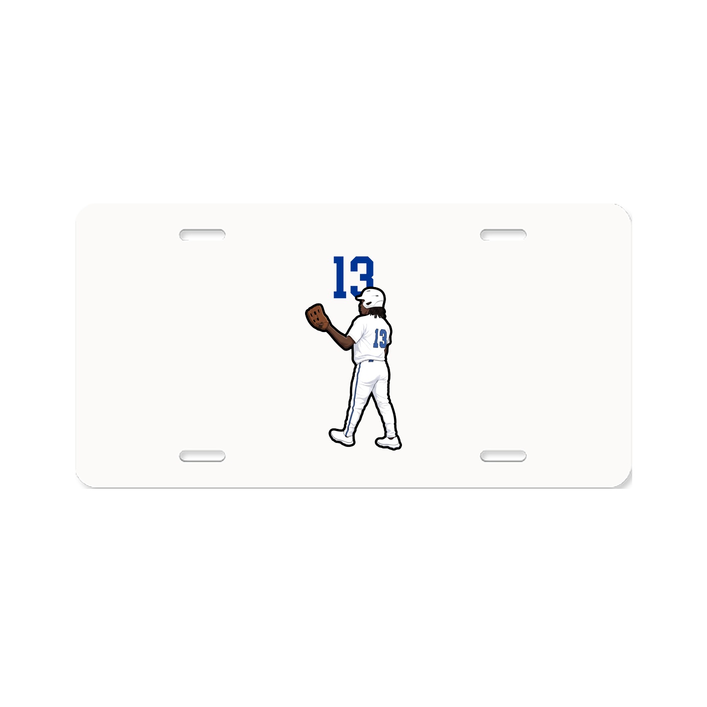 License Plate — Number Top in Classic