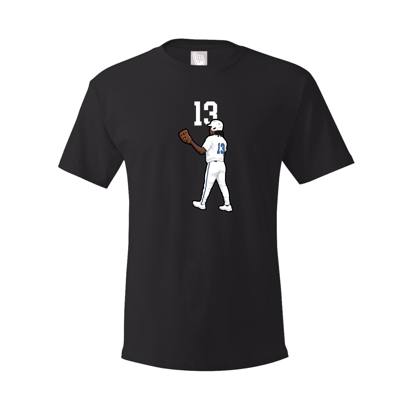 Youth Tee — Number Top in Black