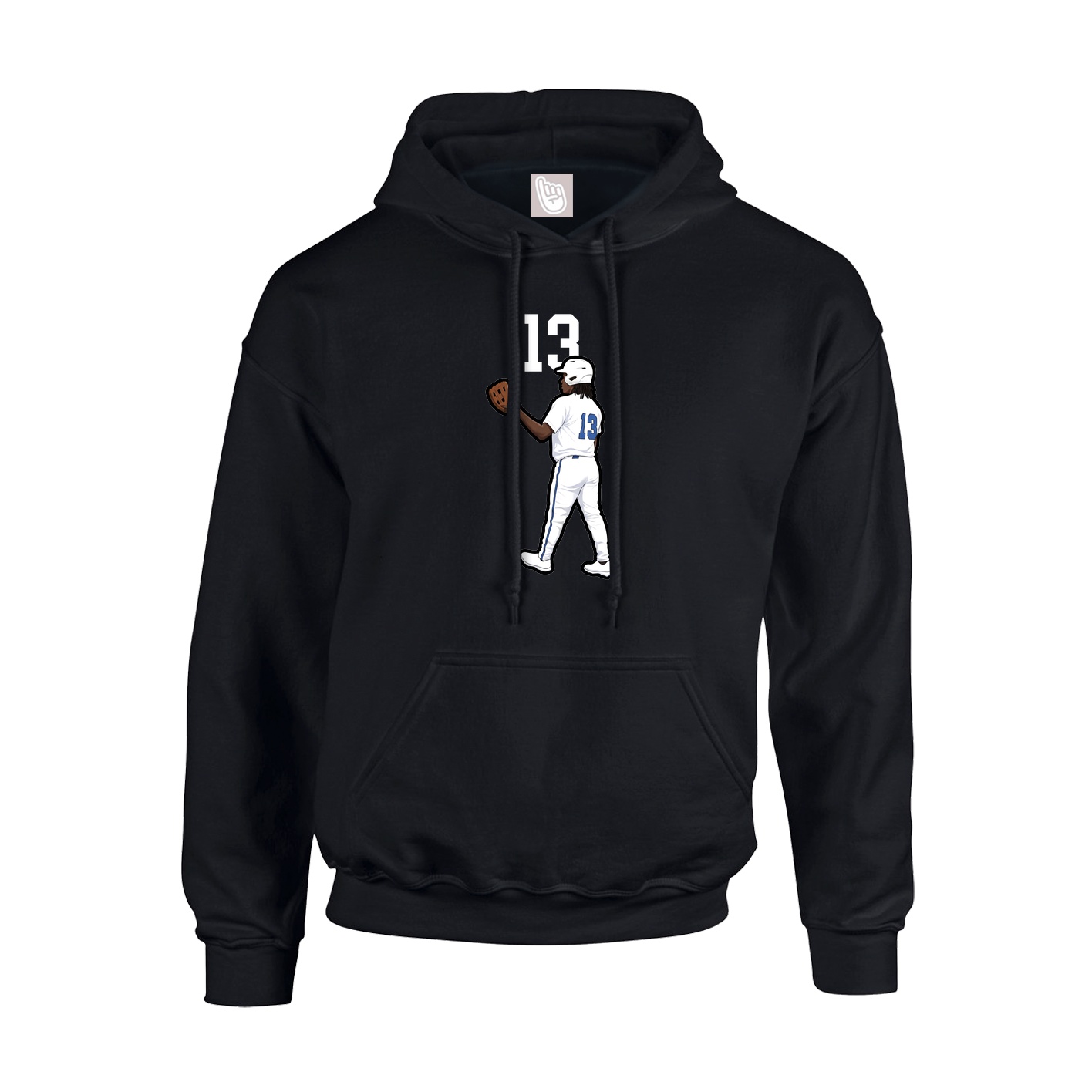 Hoodie — Number Top in Black