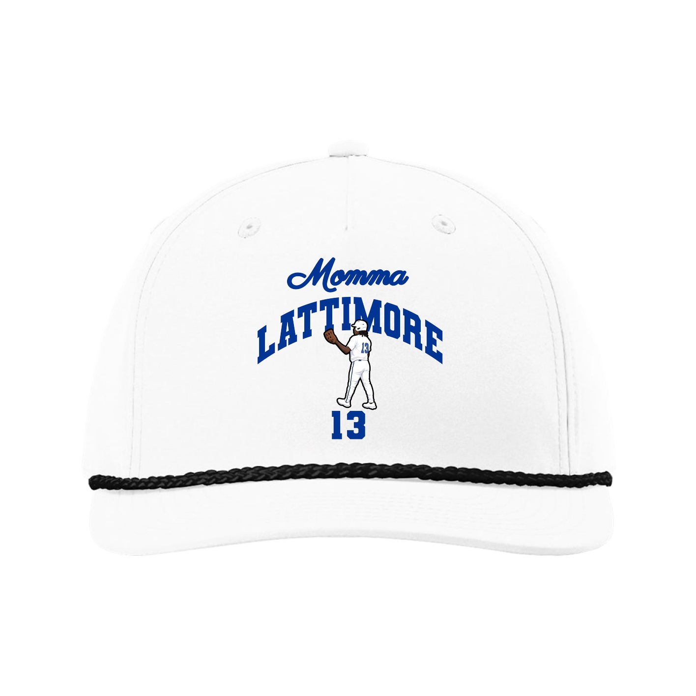 Five-Panel Classic Rope Cap — Mothers Day Arch in White