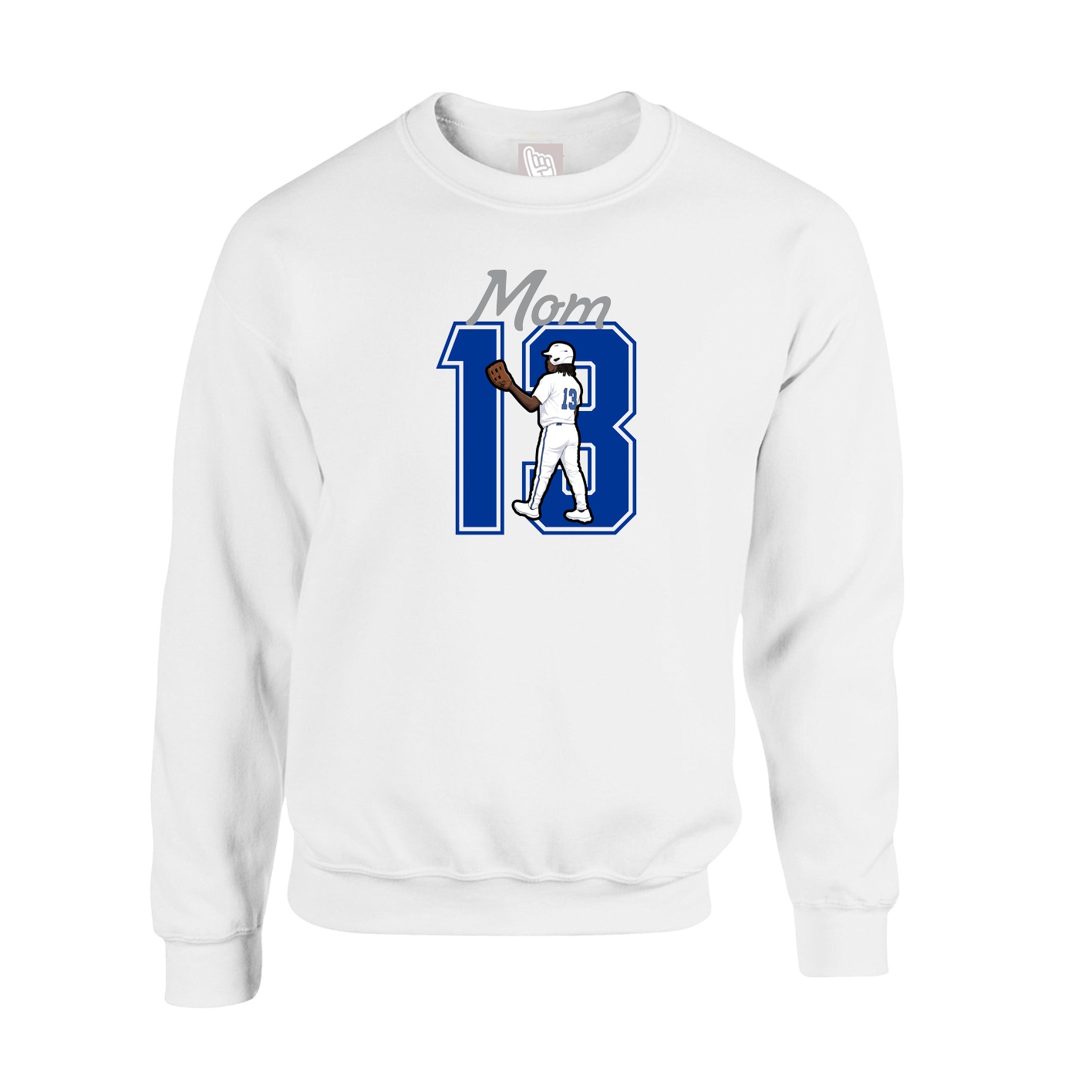 Fleece Crew — Mothers Day Shirsey in White