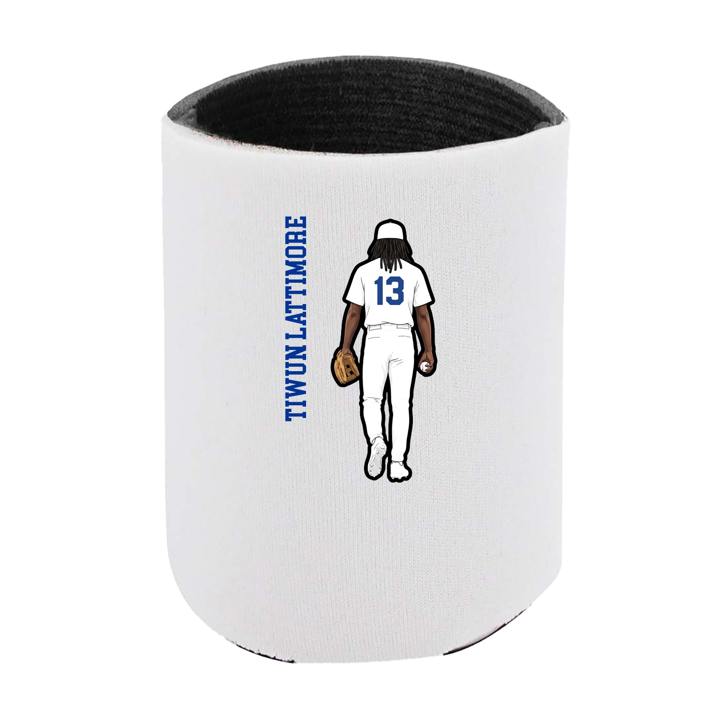 Can Holder — Name Vertical in White