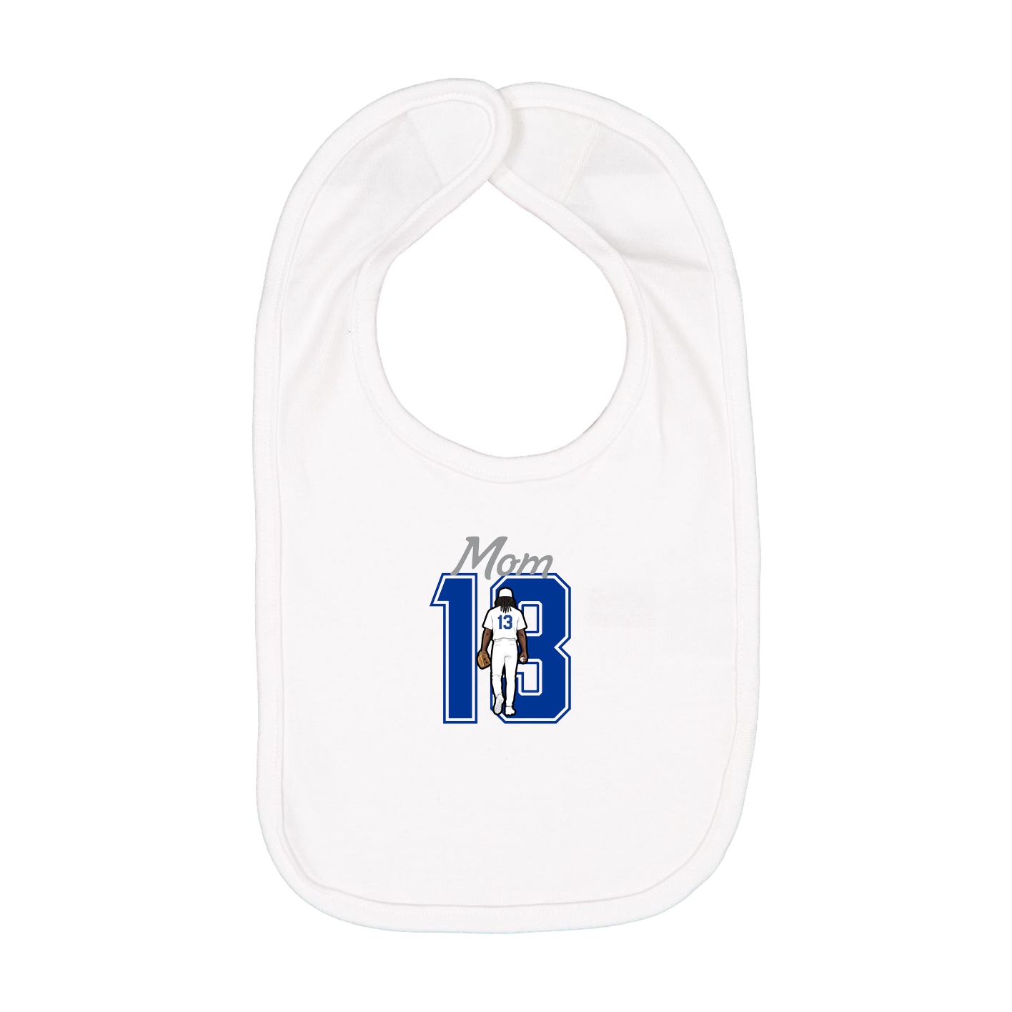 Infant Bib — Mothers Day Shirsey in White