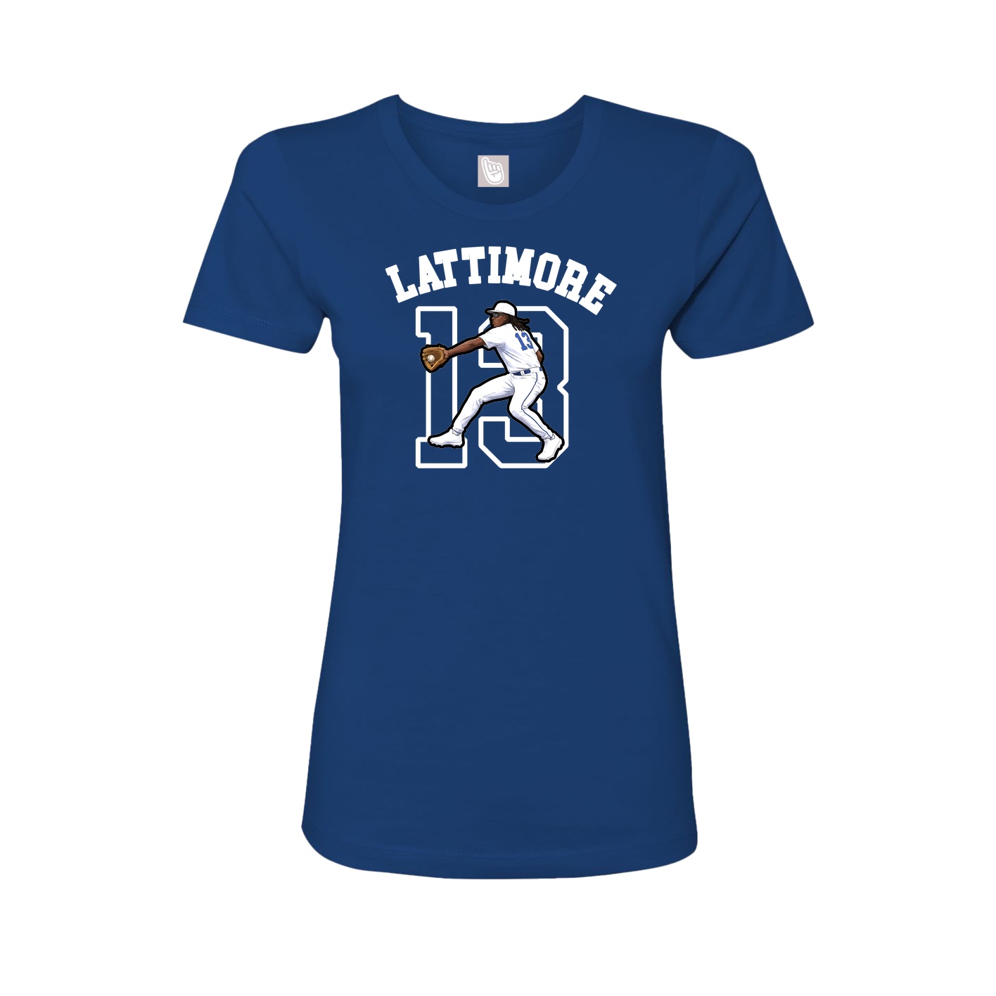 Fitted Women's Tee — Shirsey Arch in Royal