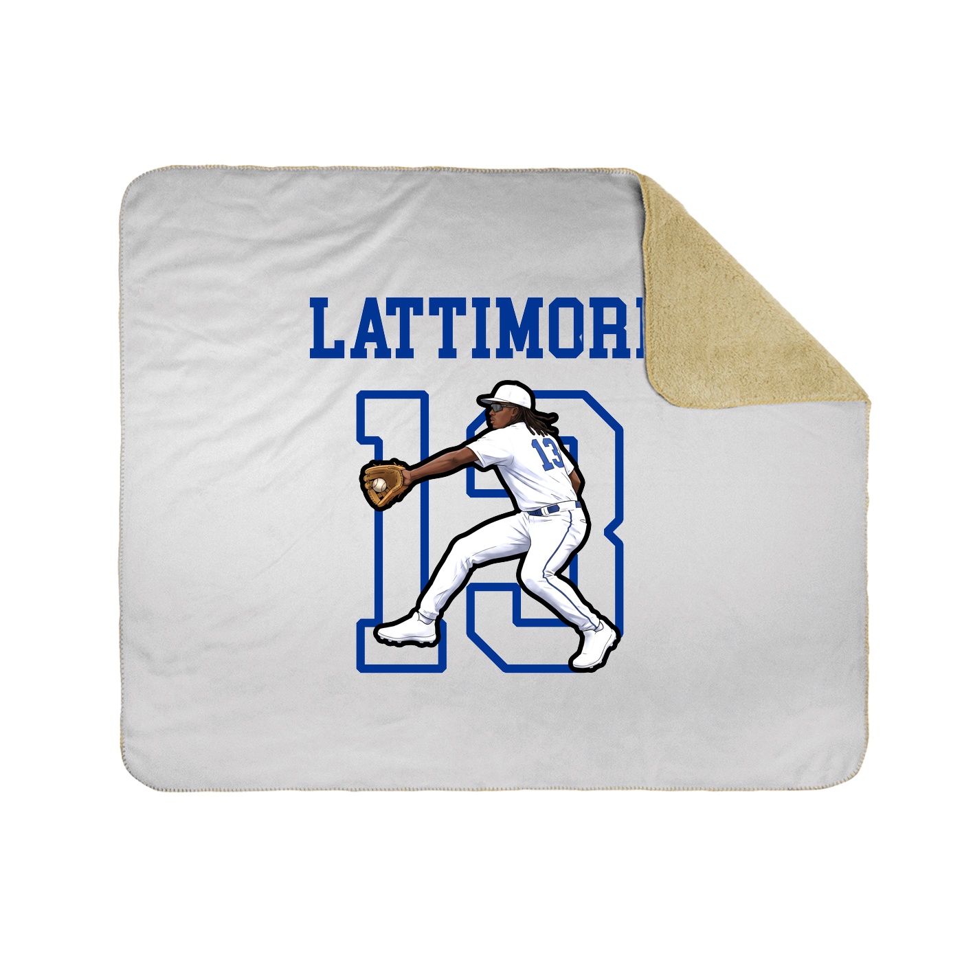 Throw Blanket — Shirsey in White