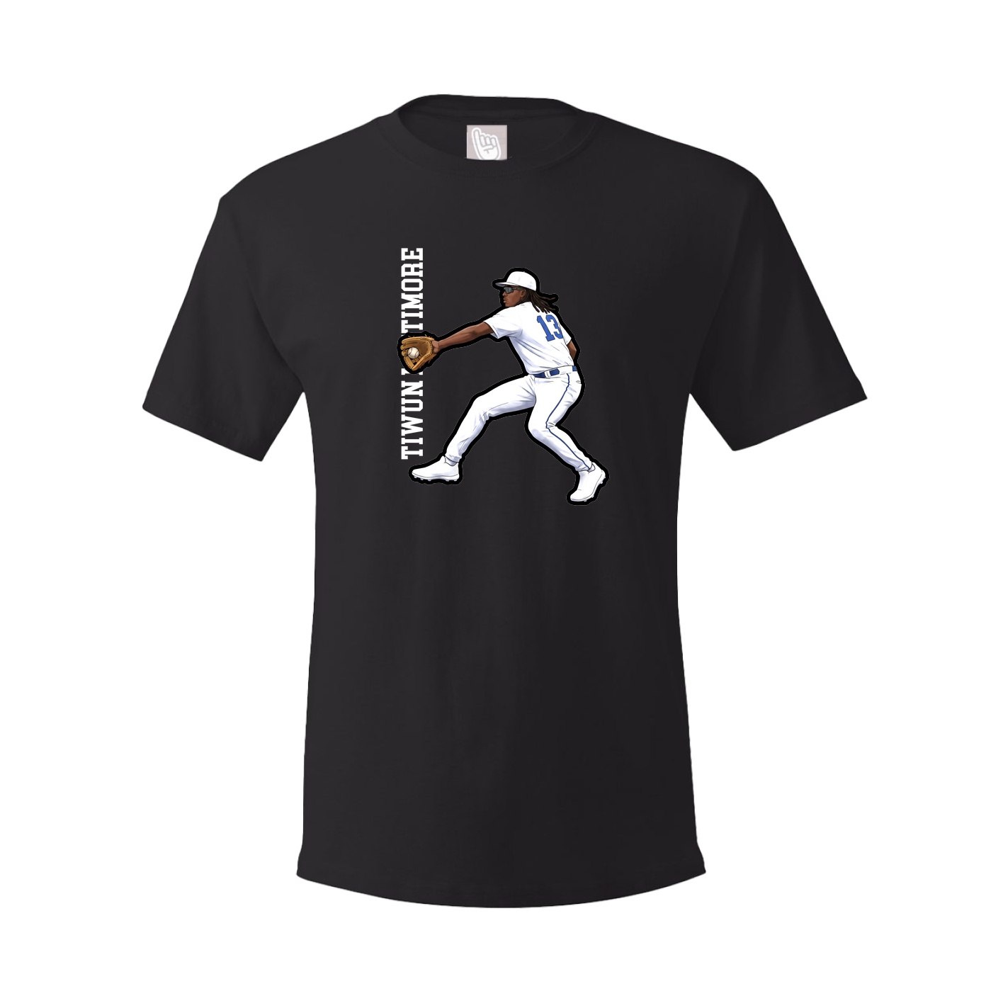 Tee — Name Vertical in Black