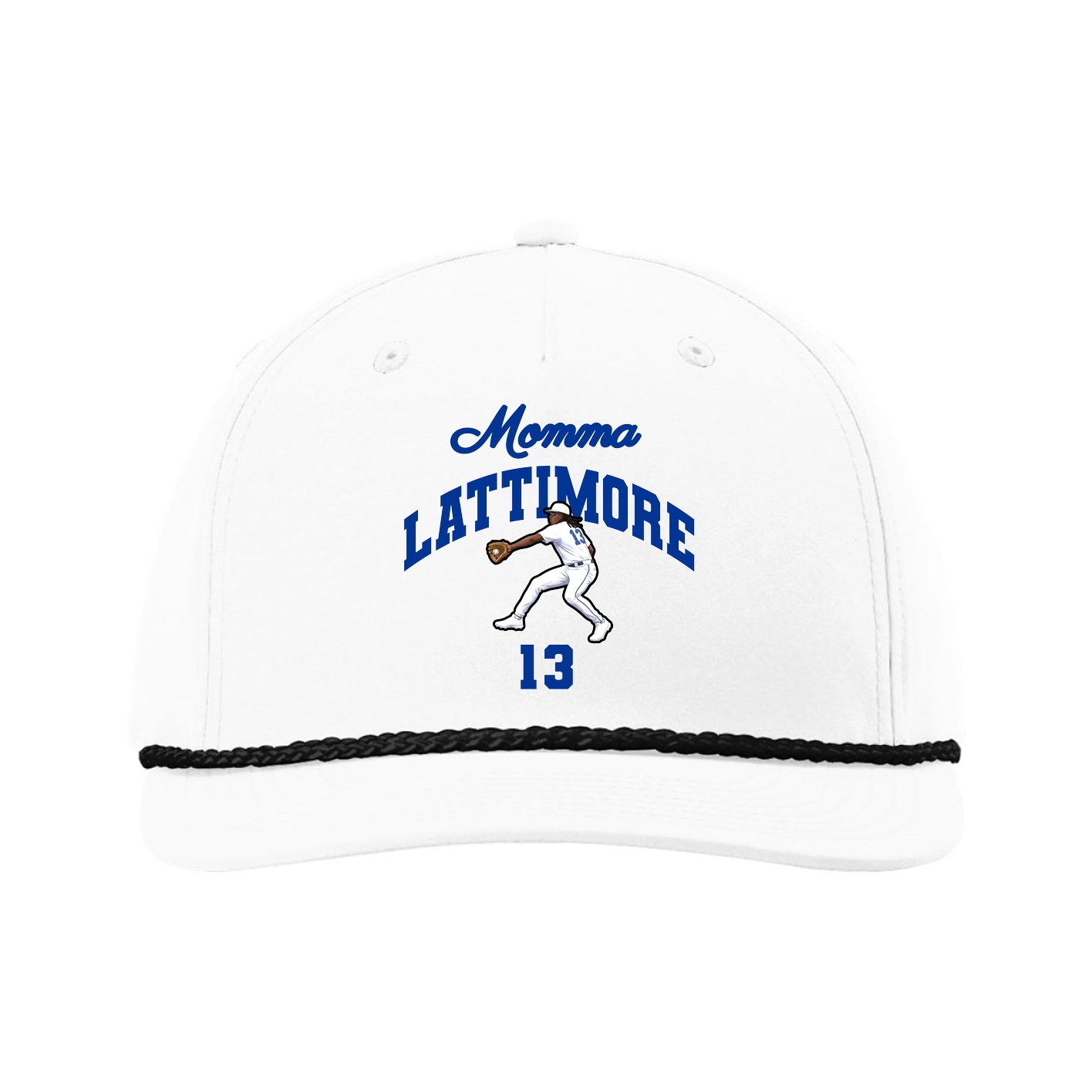 Five-Panel Classic Rope Cap — Mothers Day Arch in White