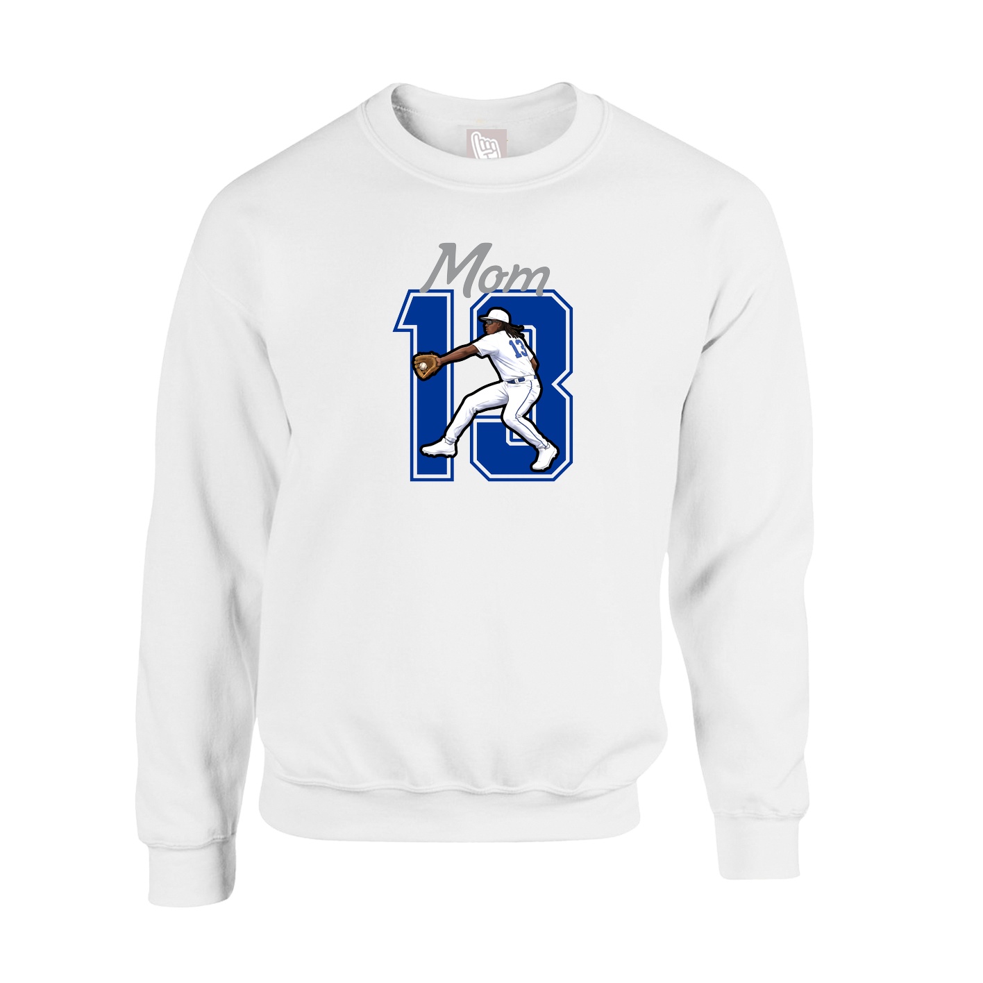 Fleece Crew — Mothers Day Shirsey in White