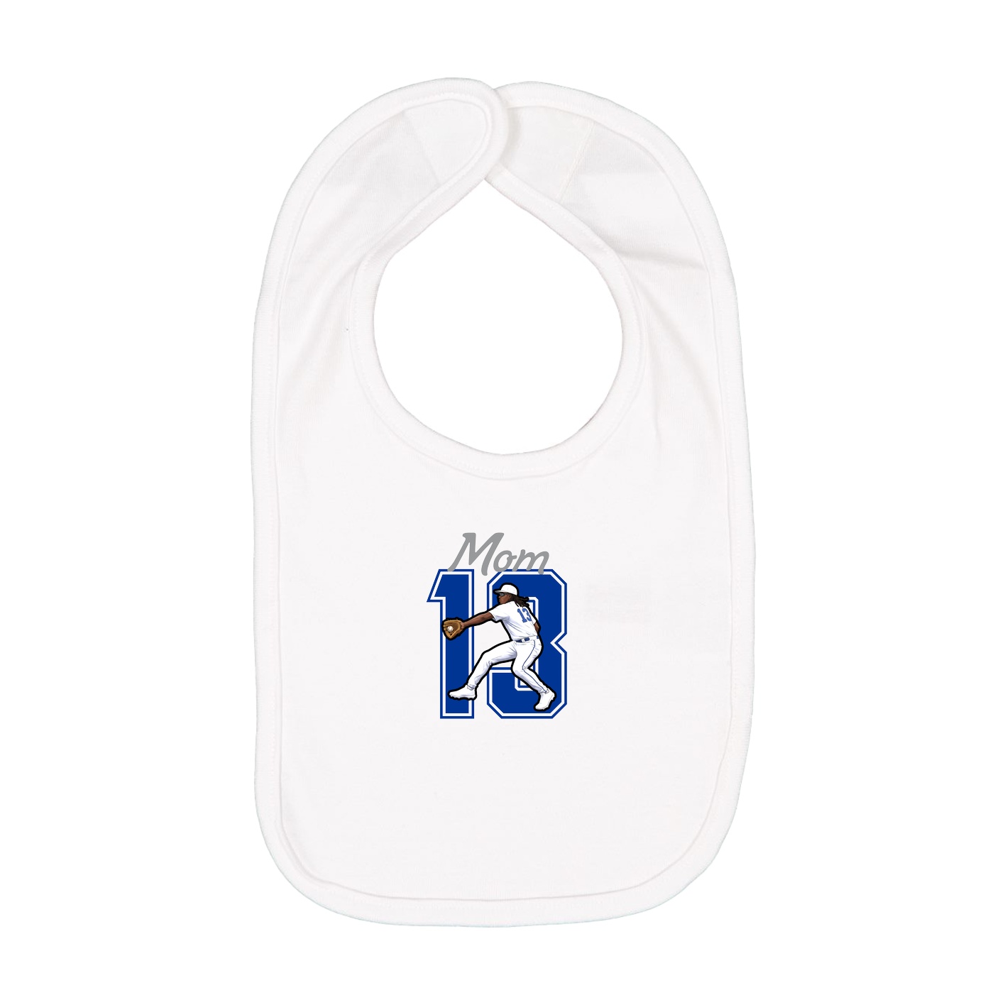 Infant Bib — Mothers Day Shirsey in White