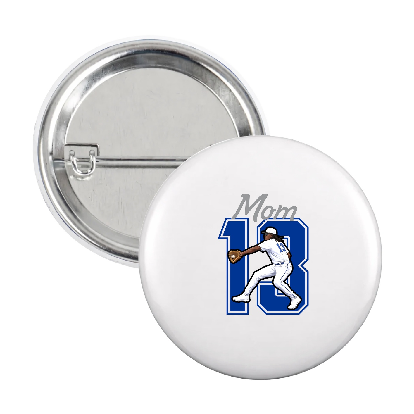Game Day Button — Mothers Day Shirsey in White