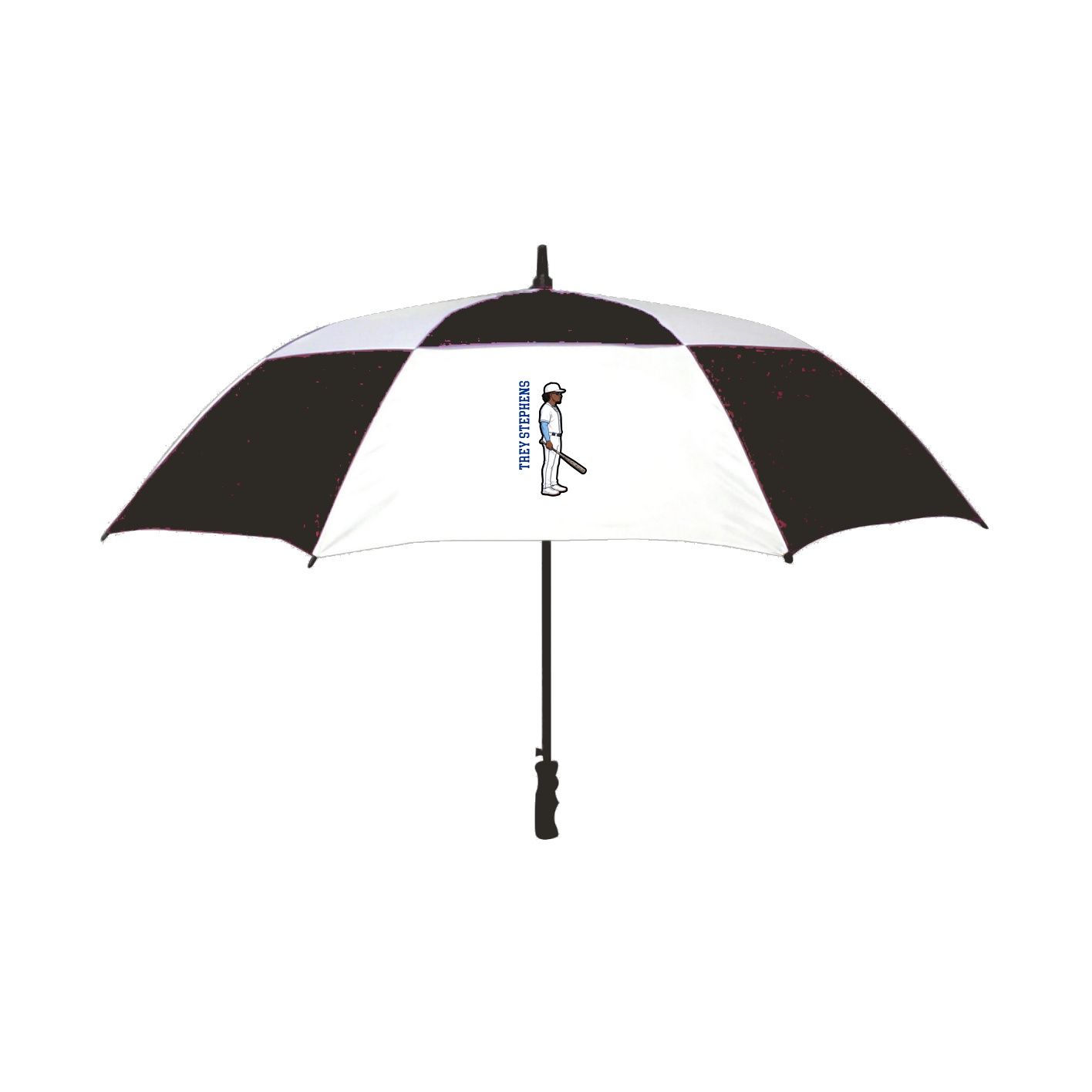 Golf Umbrella — Name Vertical in Black