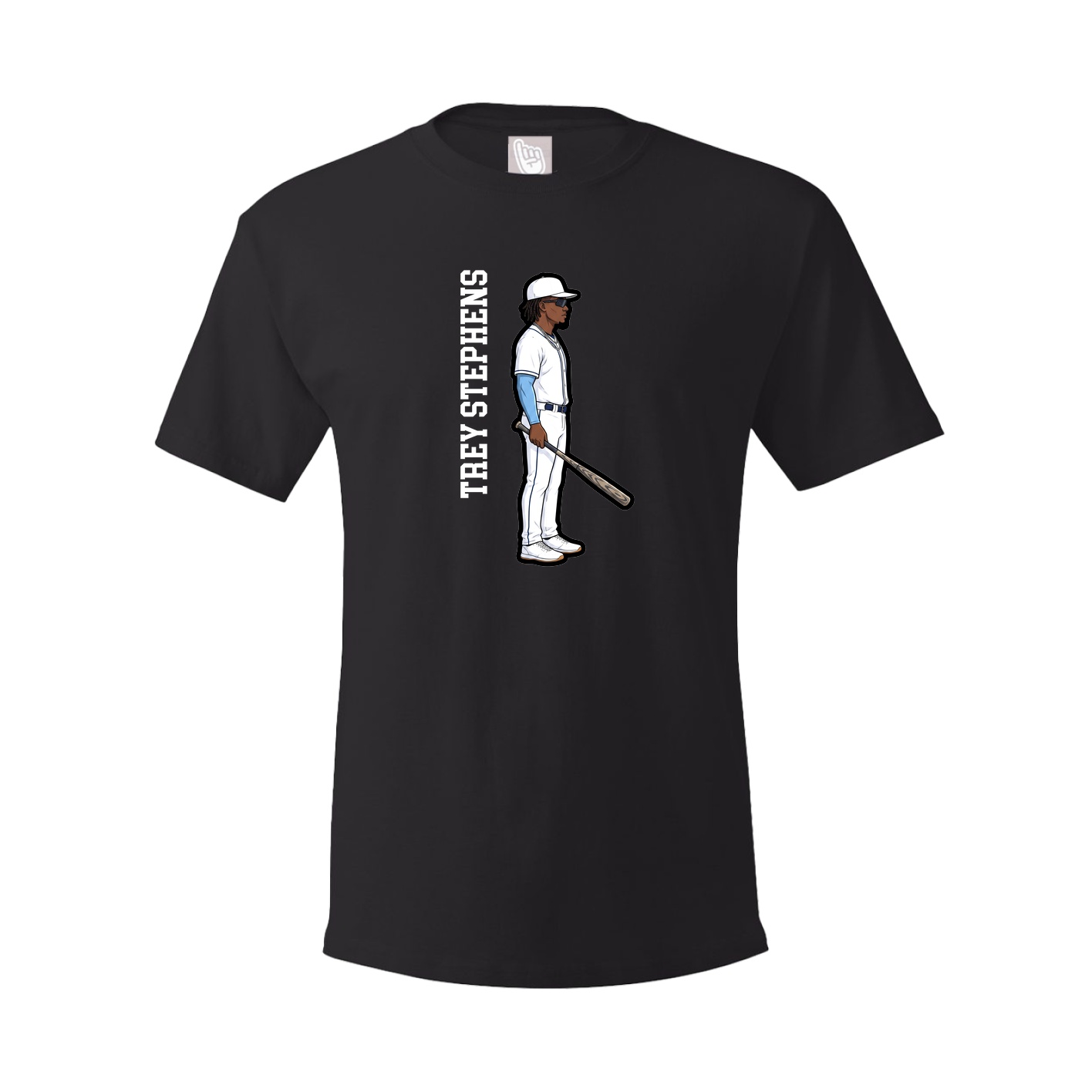 Tee — Name Vertical in Black