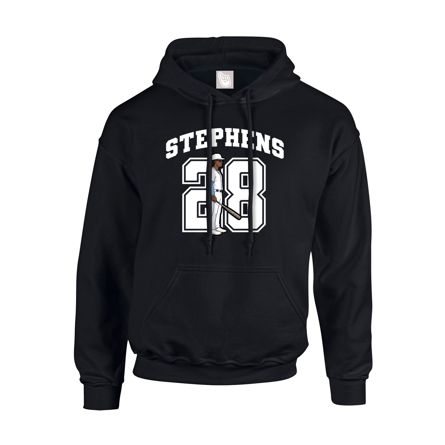 Hoodie — Number in Black