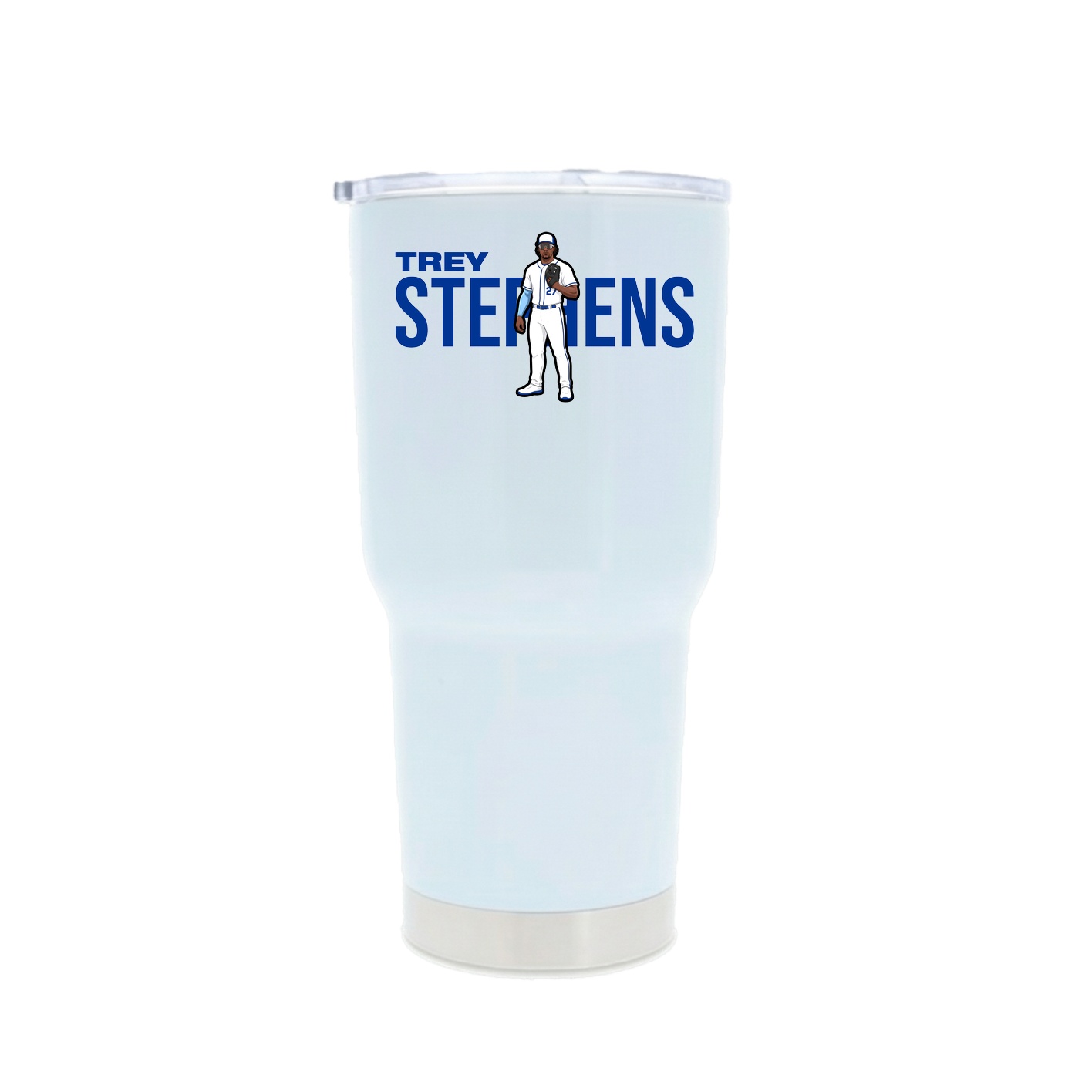 30oz Stainless Steel Tumbler — Player Name in White