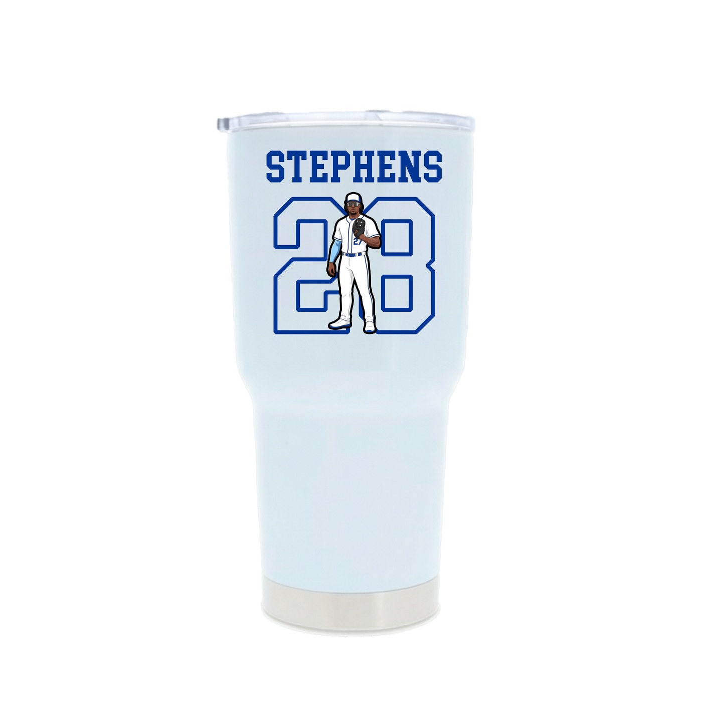 30oz Stainless Steel Tumbler — Shirsey in White
