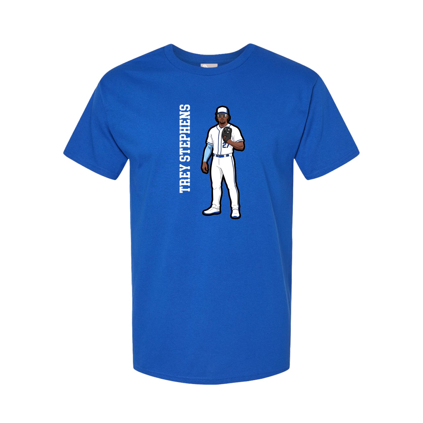 Tee — Name Vertical in Royal