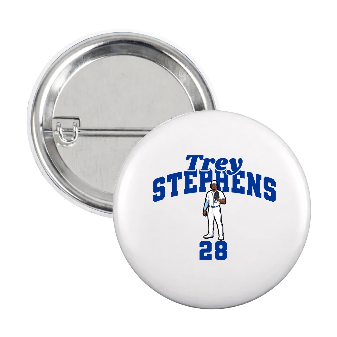 Game Day Button — Signature Arch in White