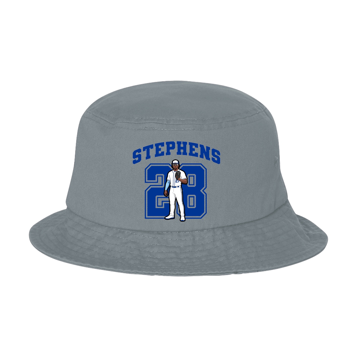 Bucket Cap — Number in Grey