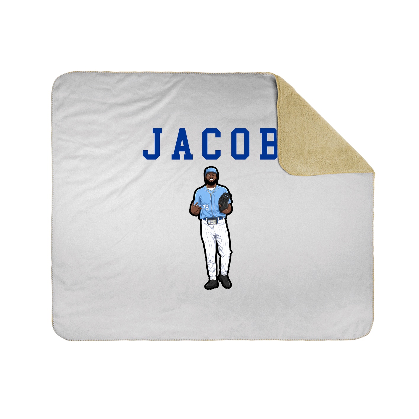 Throw Blanket — Shirsey in White