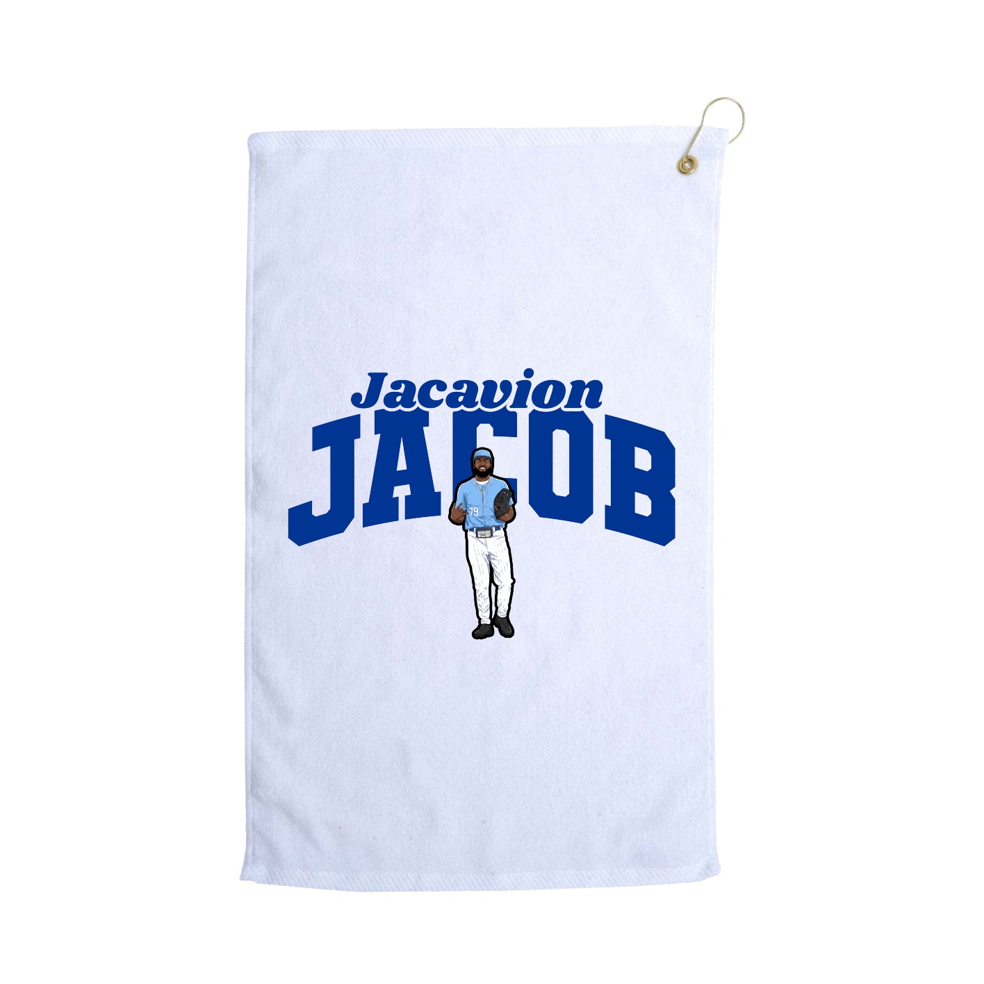 Golf Towel — Signature Arch in White