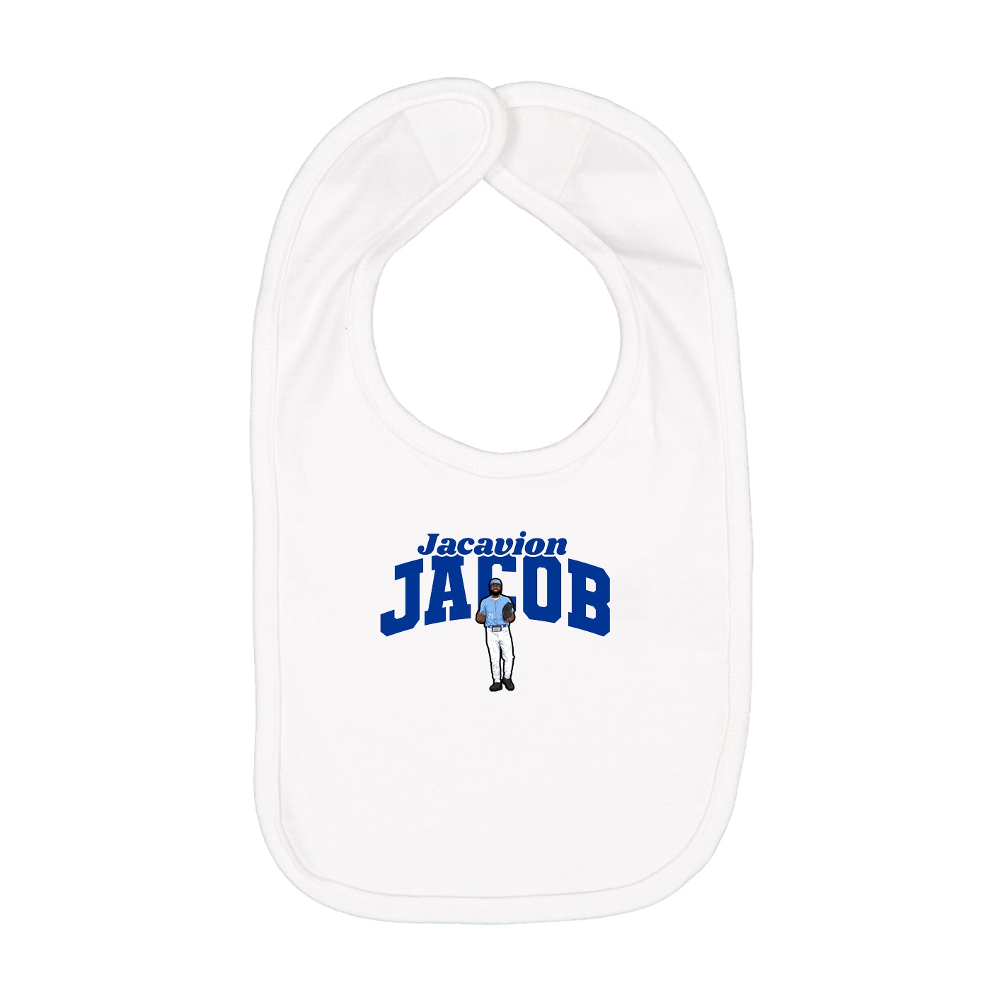 Infant Bib — Signature Arch in White