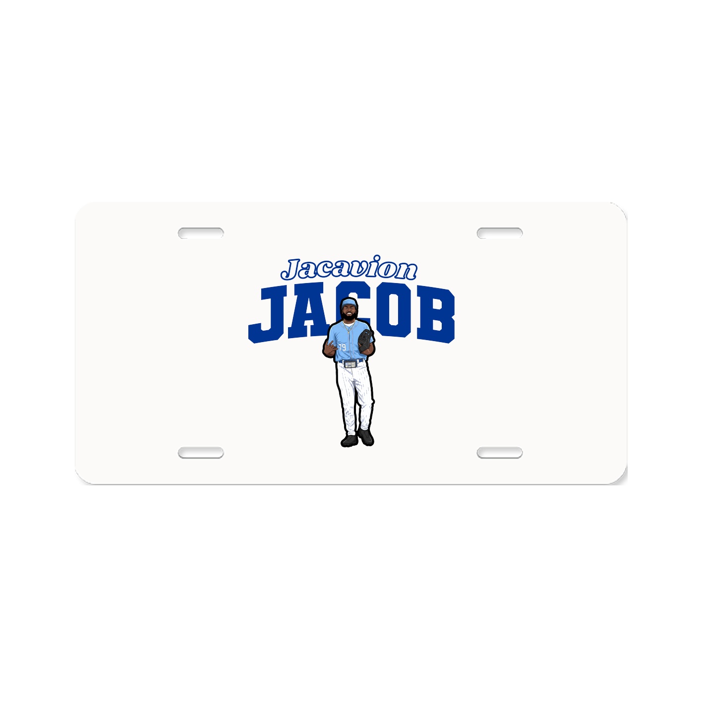 License Plate — Name Arch in Classic