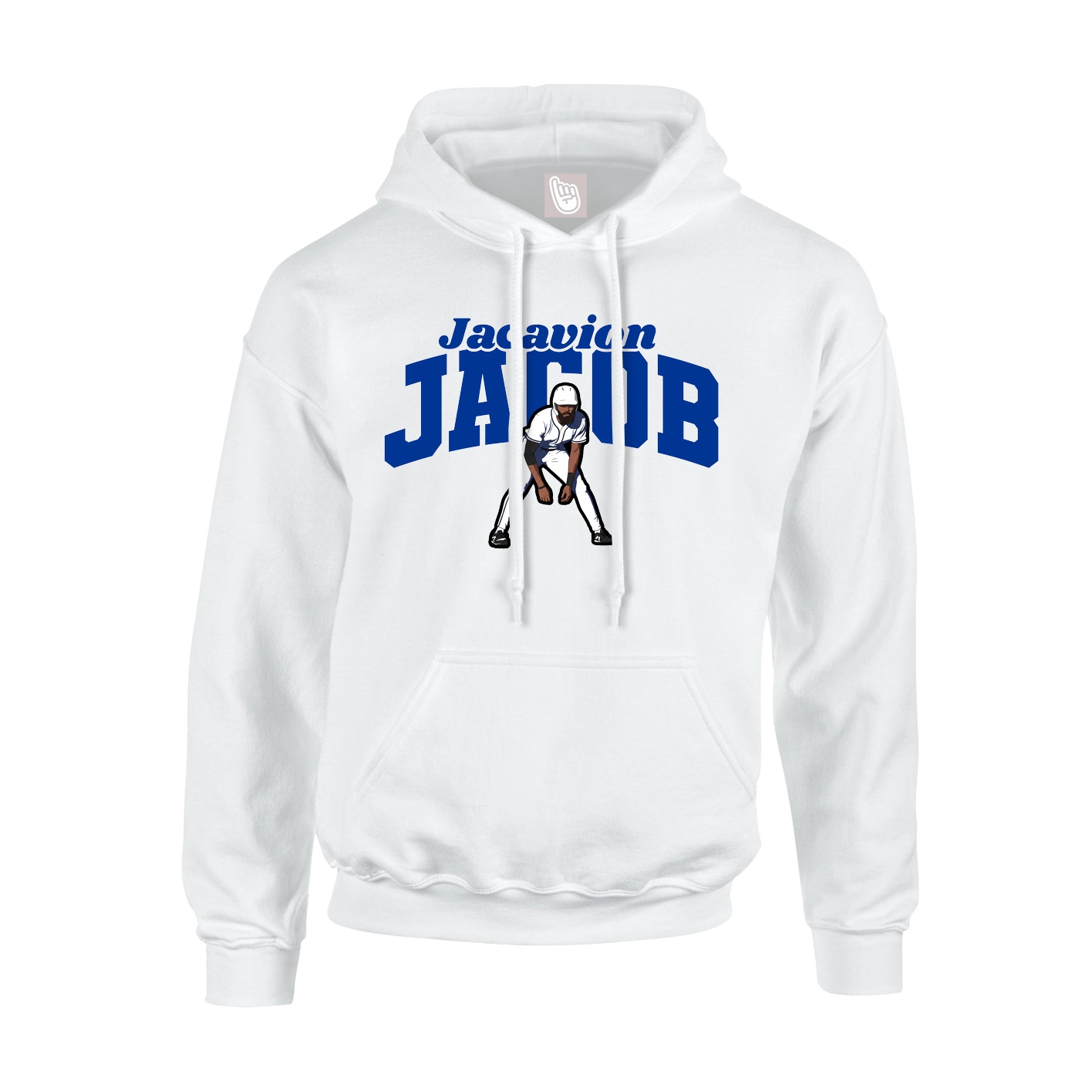 Hoodie — Signature Arch in White