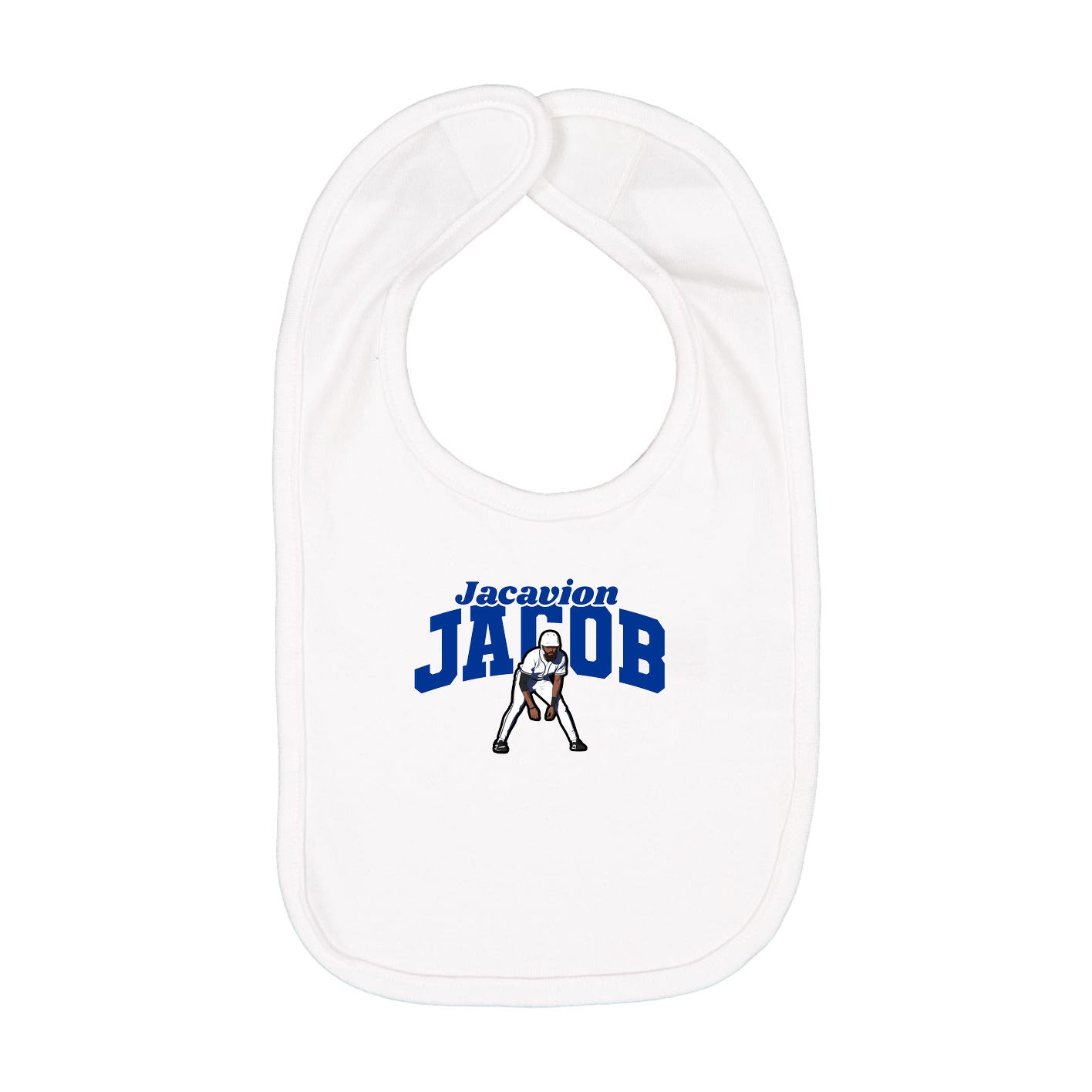 Infant Bib — Signature Arch in White