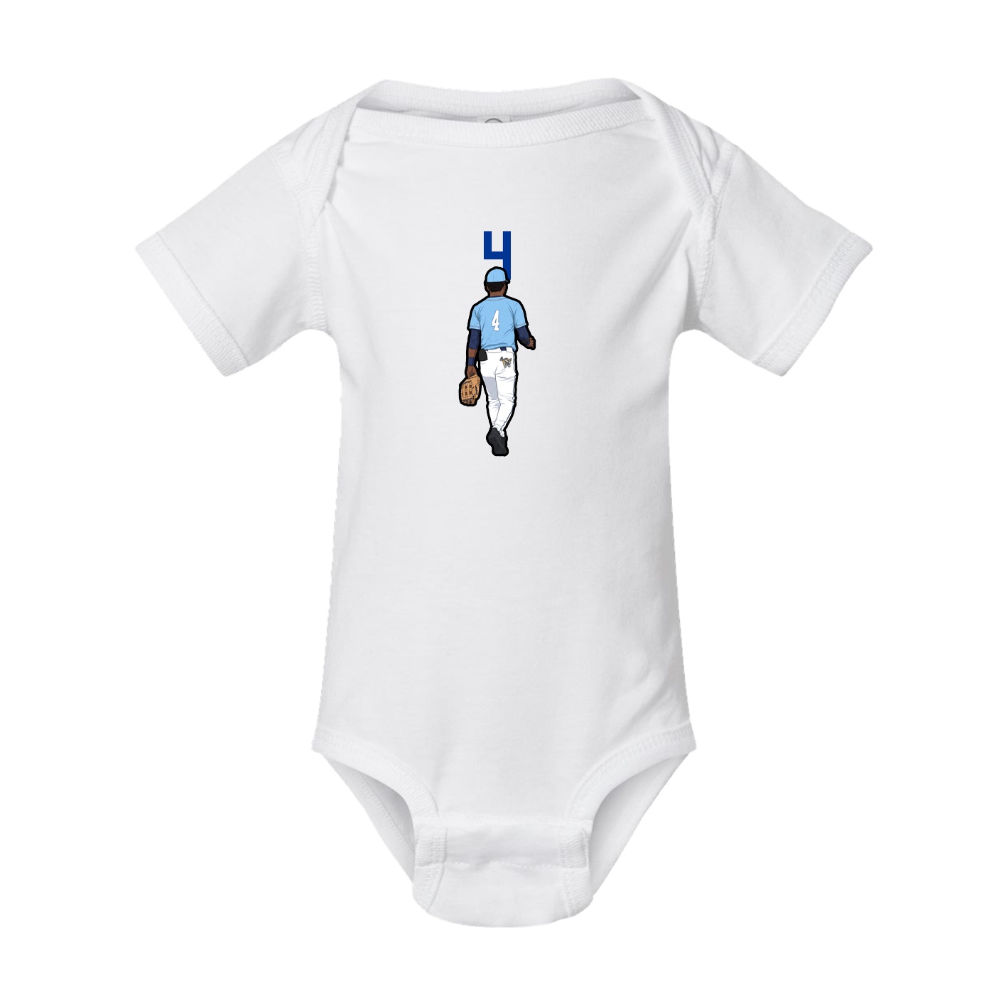 Baby Onesie — Number Top in White